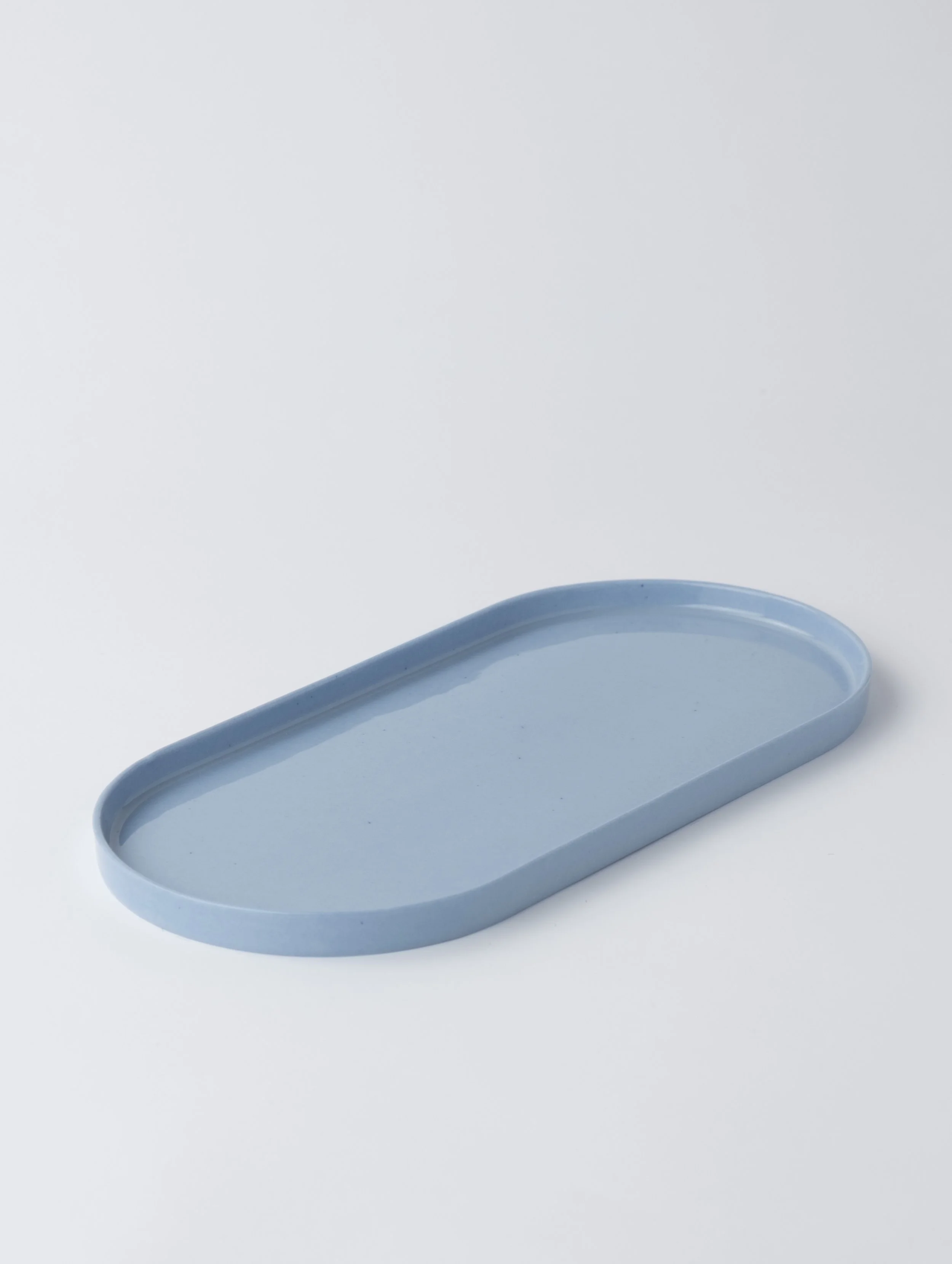 Plateau en porcelaine - Bleu Pastel