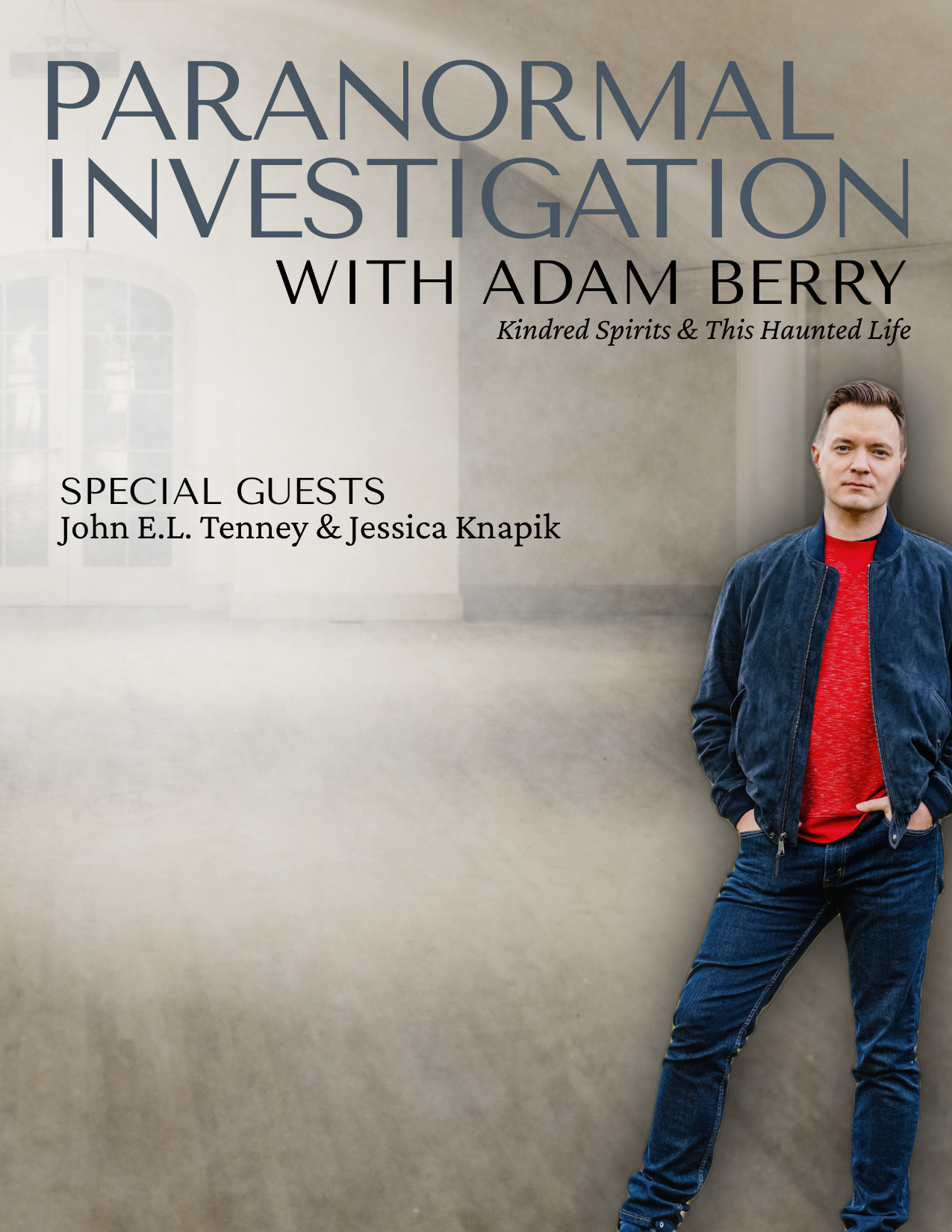 Adam Berry in ballroom at historic Felt Mansion in Holland Michigan