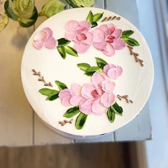 Floral Wedding Cake Near Holland, MI