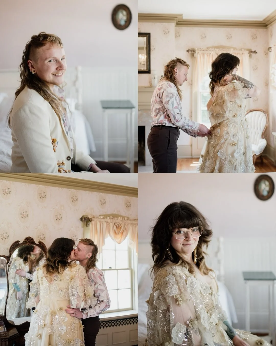 Michigan wedding photographer newlywed portraits