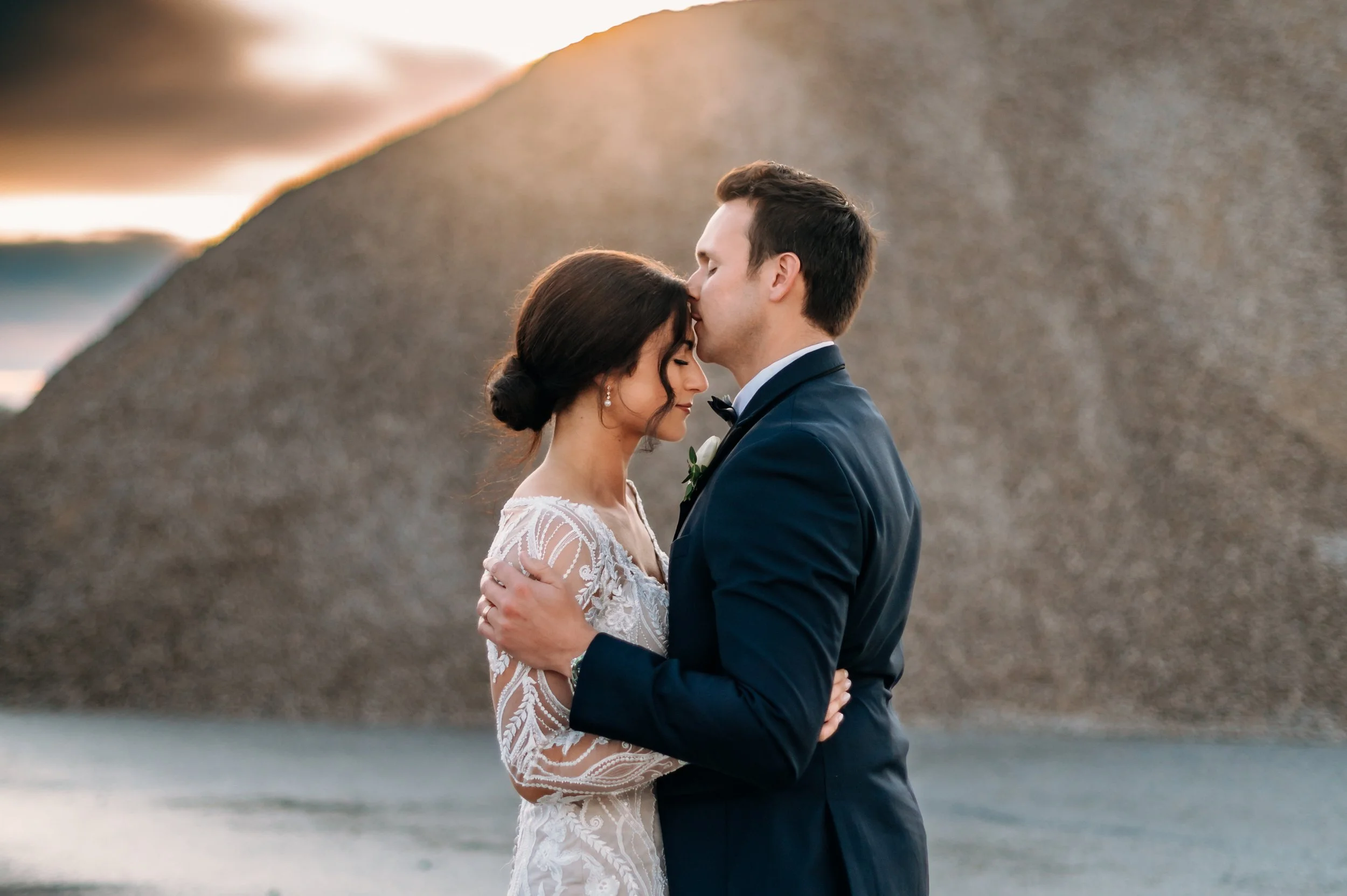 Wedding portrait near estate wedding venue in Michigan