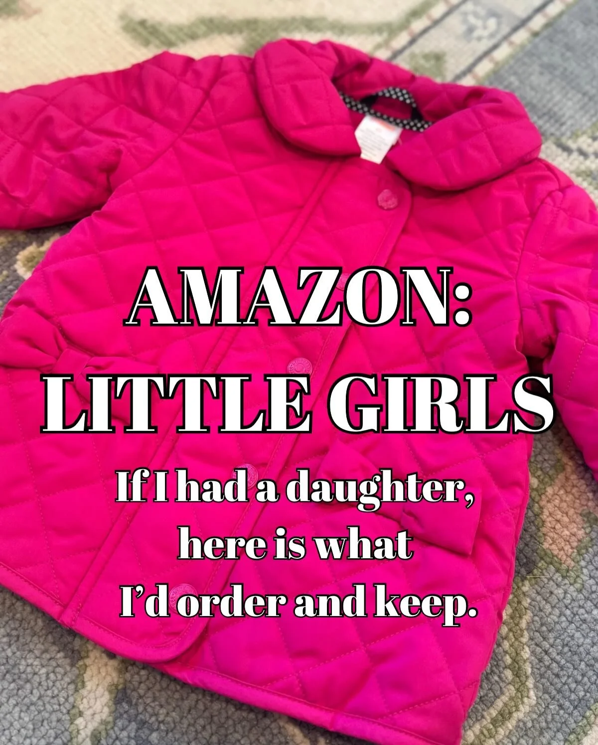 Mention YES PLEASE below and I&rsquo;ll DM you the details! If you don&rsquo;t get a DM promptly, you can always use the link in my profile to shop.

If I had a daughter&hellip; these are the Amazon finds I&rsquo;d definitely keep! 💕 From sweet litt