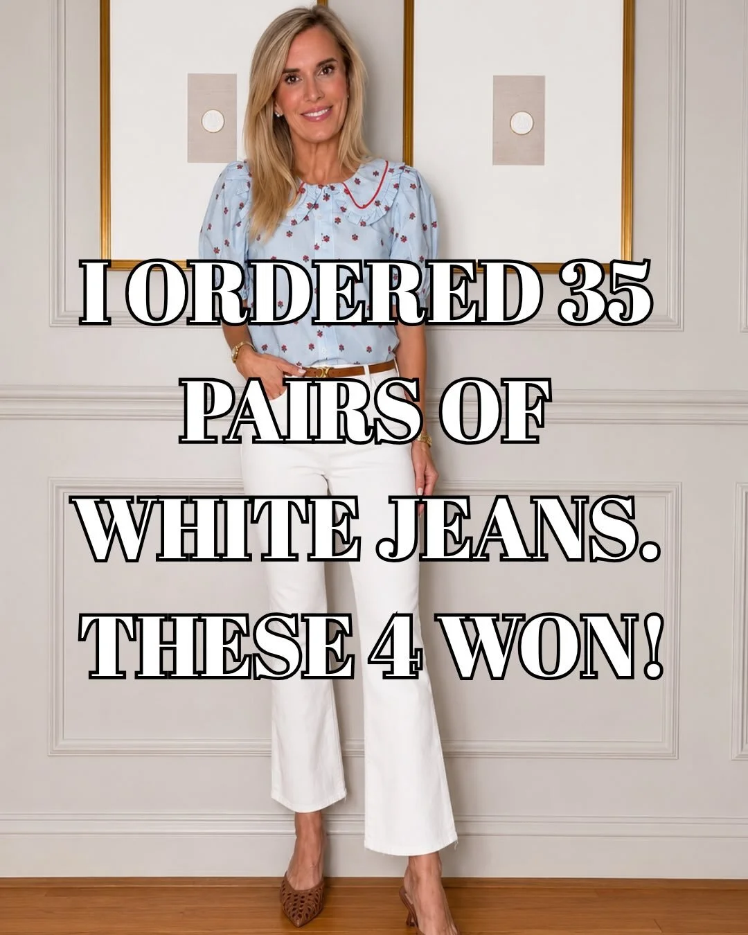 Mention YES PLEASE and I&rsquo;ll send you a DM with details! ⭐️ IF YOU DO NOT PROMPTLY GET A DM you can also use the link in my bio to shop.

If you&rsquo;ve been looking for white denim jeans, look no further. Trust me, I tested them all!! All four