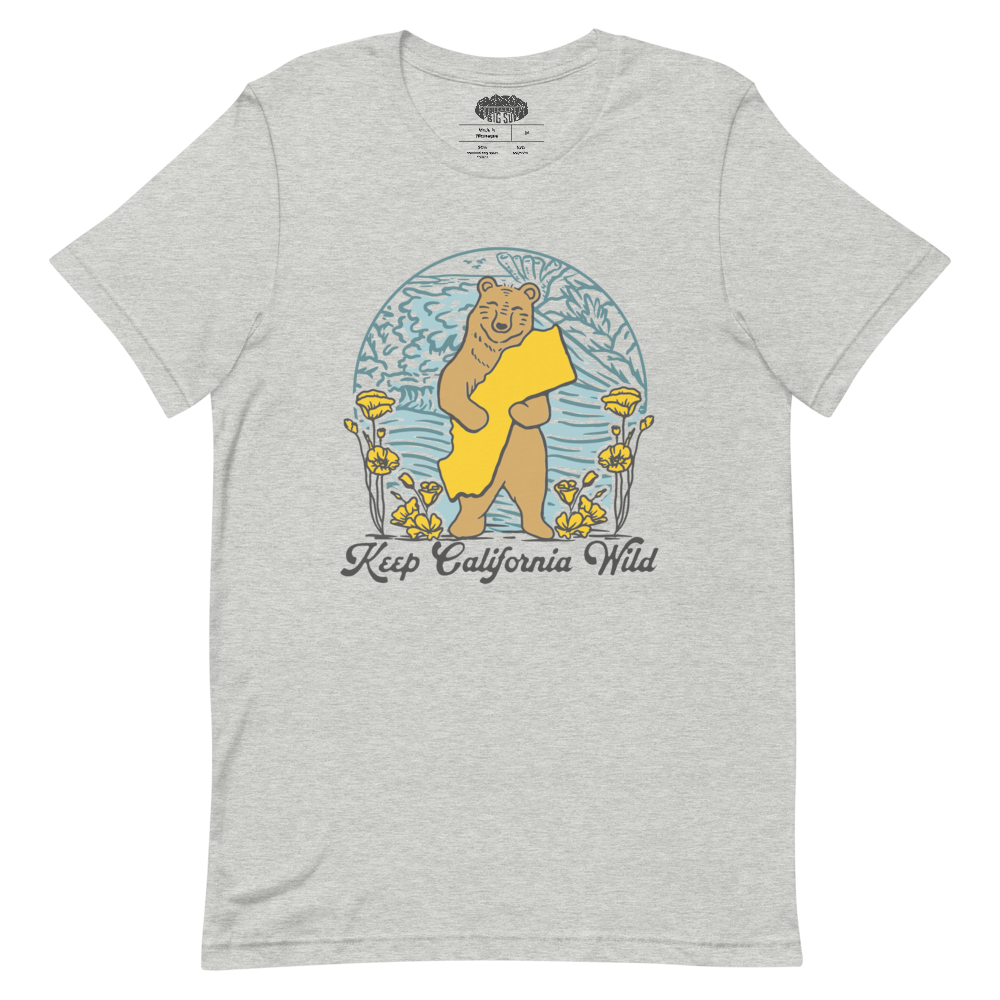  California Stay Wild Golden State T-shirt apparel : Clothing,  Shoes & Jewelry