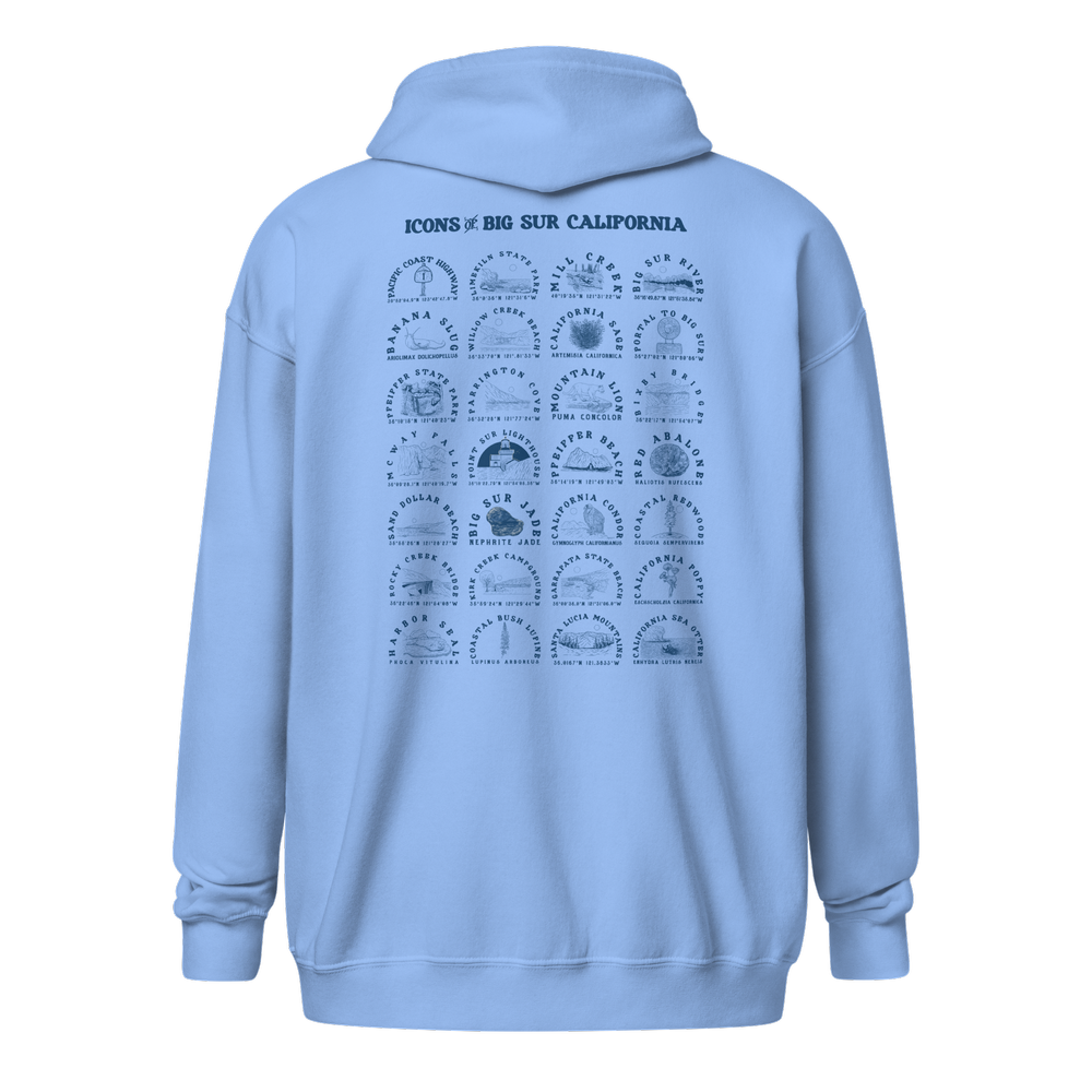 Big Sur Heavy Blend Zip Hoodie — BigSurCali.com