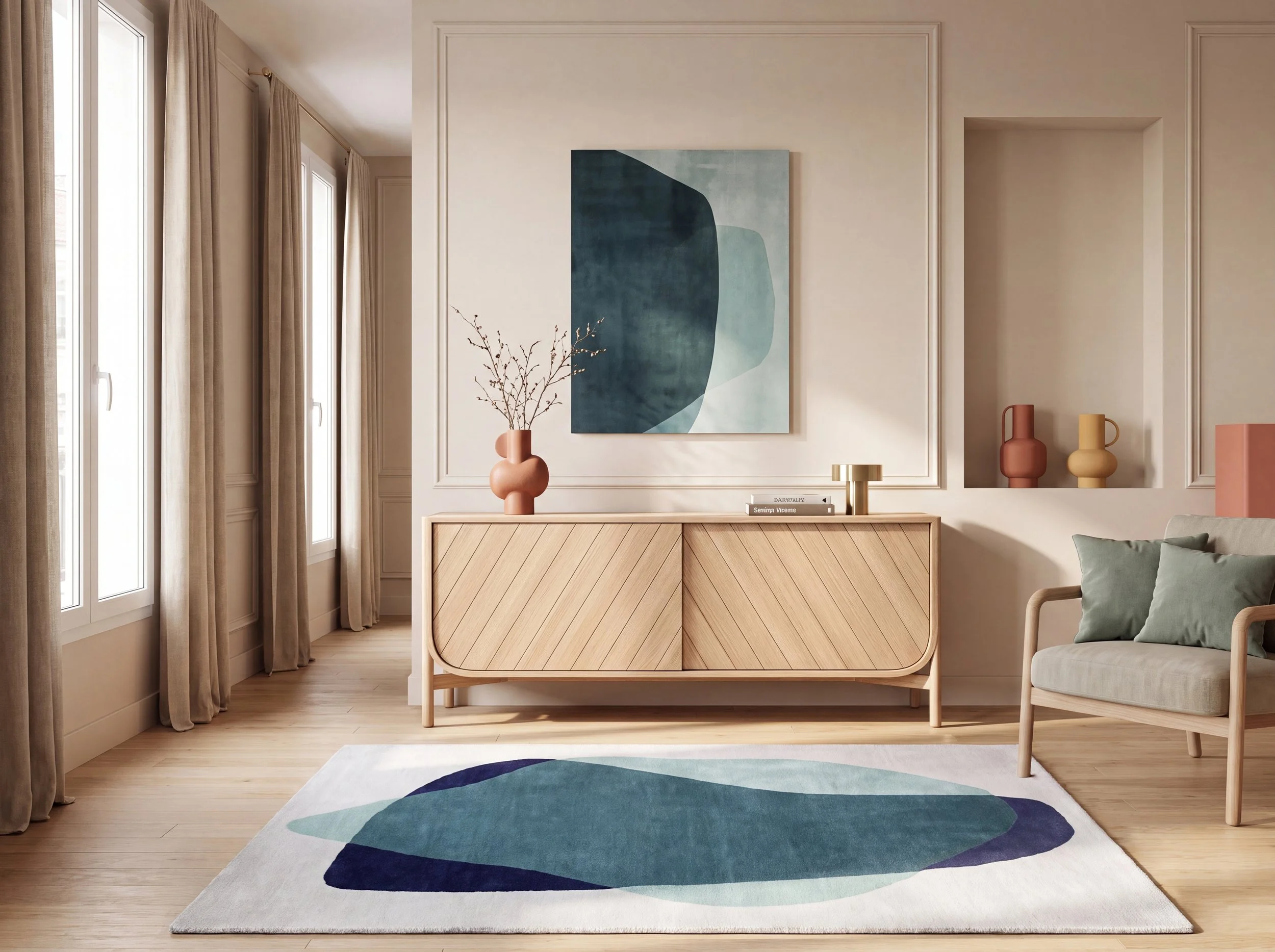 tapis serge- buffet Marius - Hartô