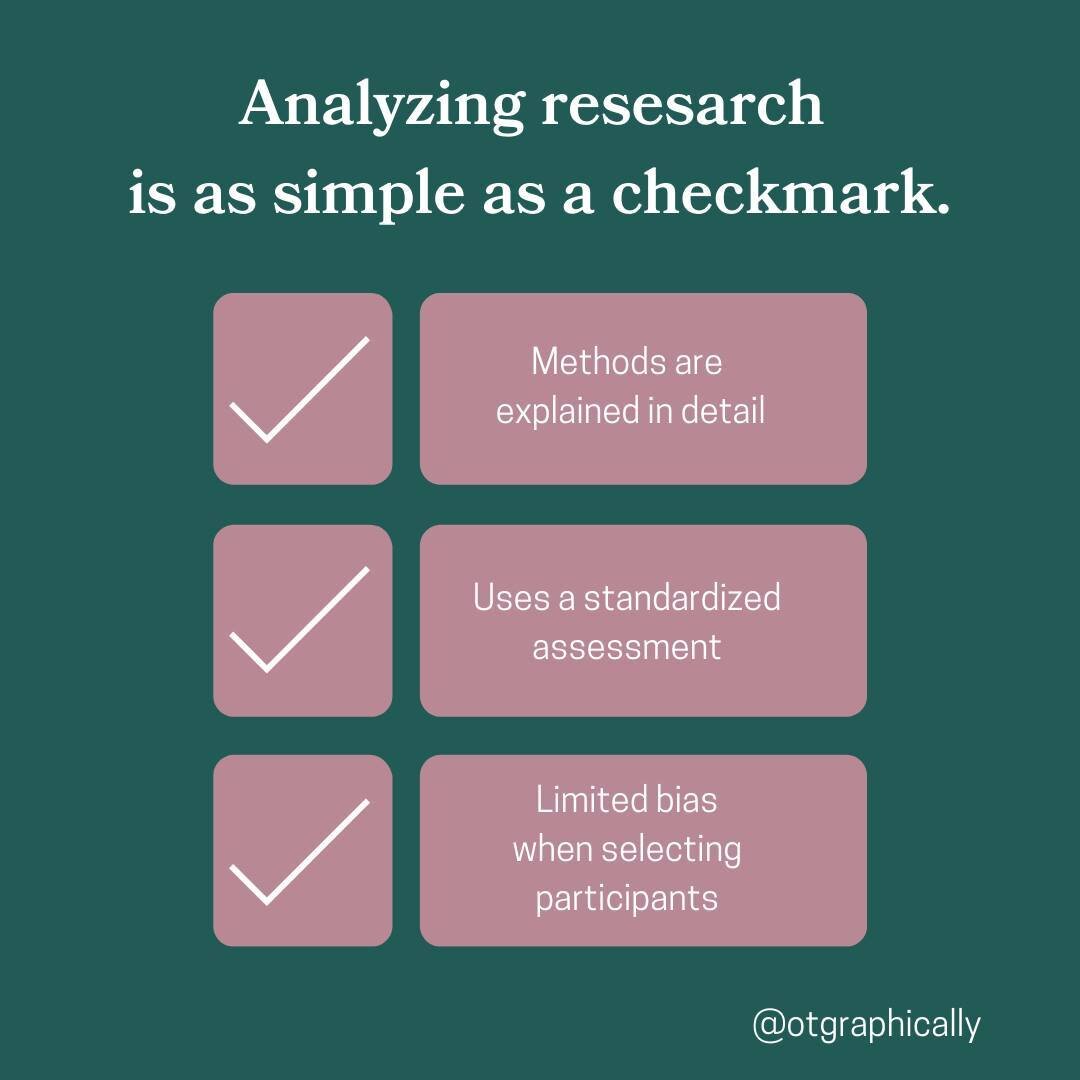 𝗛𝗼𝘄 𝗱𝗼 𝘄𝗲 𝗸𝗻𝗼𝘄 𝗮𝗻 𝗮𝗿𝘁𝗶𝗰𝗹𝗲 𝗶𝘀 𝗹𝗲𝗴𝗶𝘁?⁣
⁣
It can be overwhelming but a simple checklist can help us find out the articles that are of good quality and the ones that are claiming results that are not supported by their data.⁣
⁣