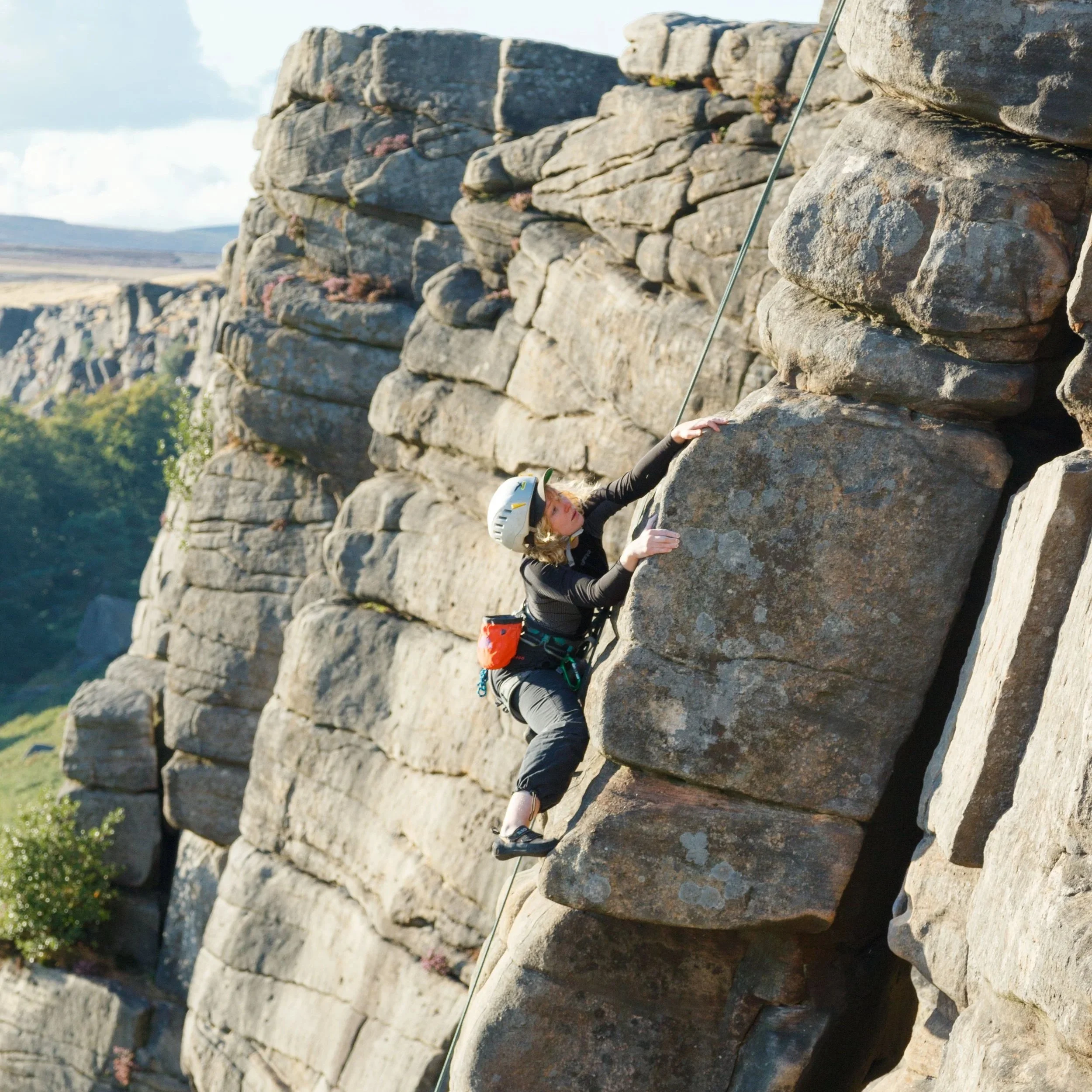 Peak District climbing