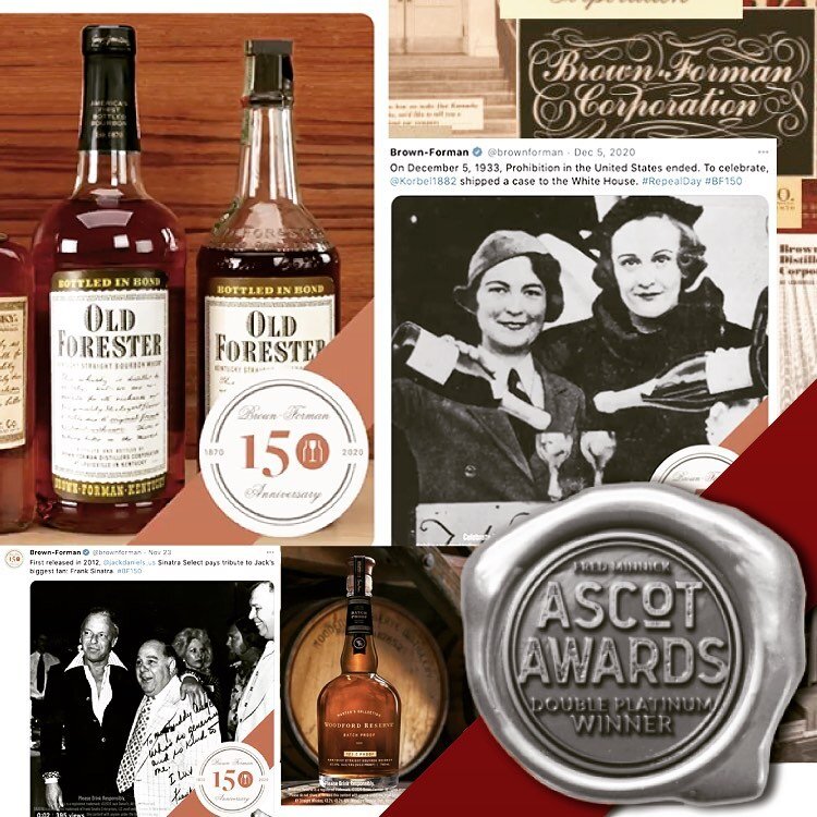 Last year @thegosocial and I worked on a year-long social campaign to celebrate Brown-Forman&rsquo;s 150th anniversary. This year that campaign received a double-platinum ASCOT award.🏆 Big congrats to all involved 🎉.
.
.
.
@ascotawards #socialmedia
