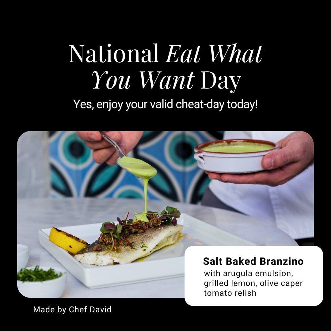 Talk about a lineup for National Eat What You Want Day