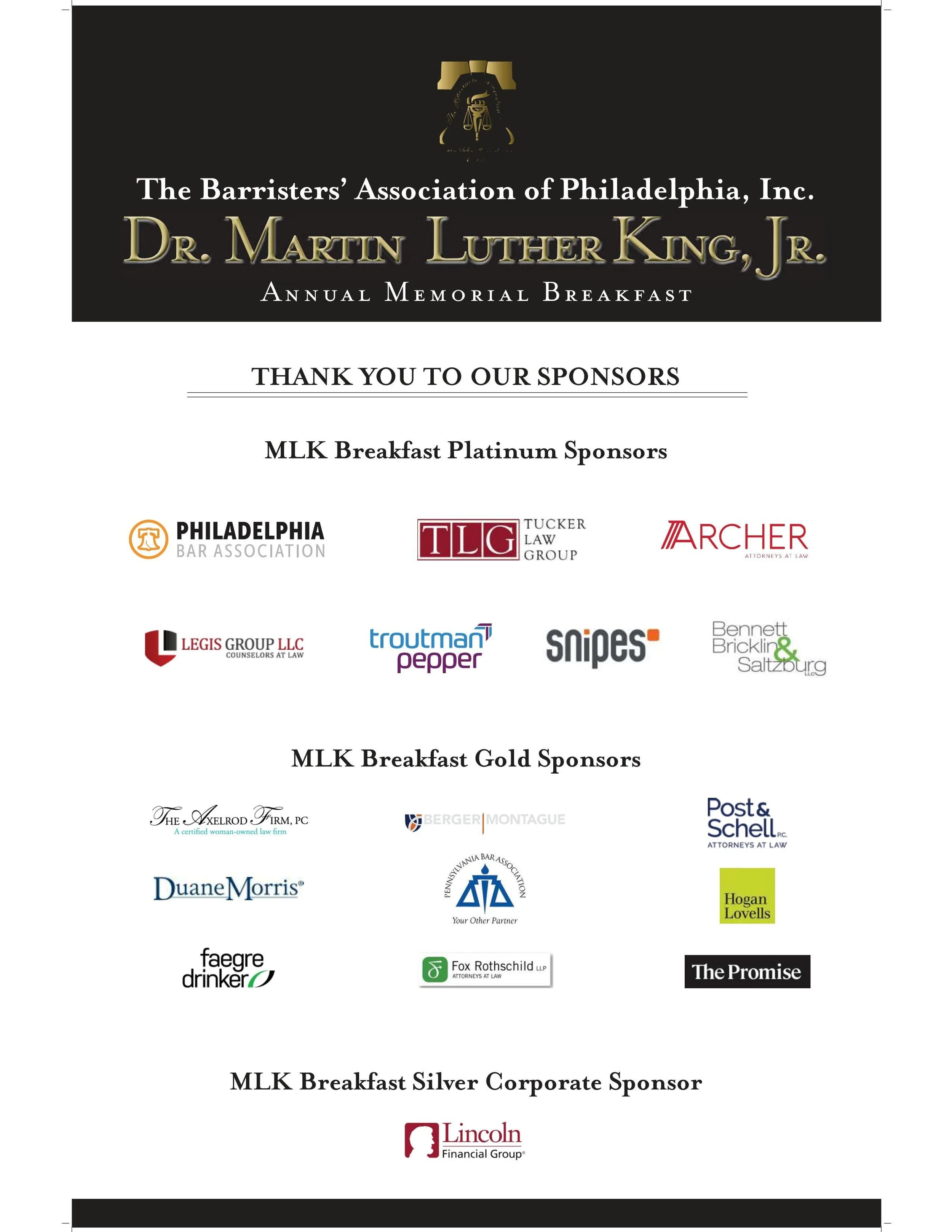 2023 Dr. Martin Luther King, Jr. Annual Memorial Breakfast Ceremony 