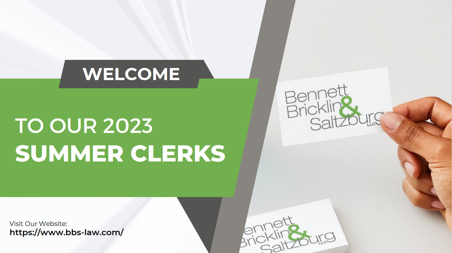 Welcome to our 2023 Summer Law Clerks!!