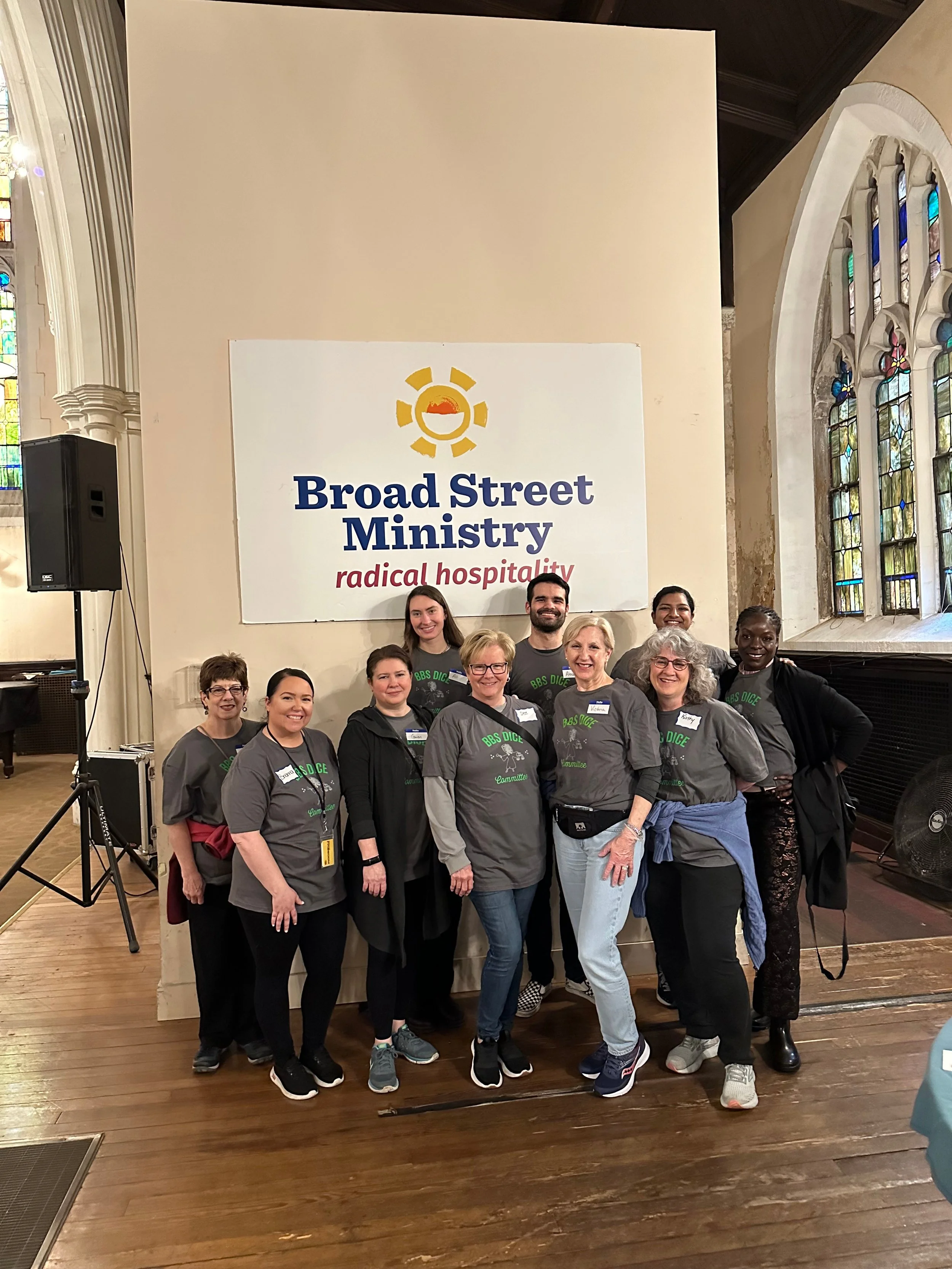 BBS DICE Committee Serves 400 Meals at Broad Street Ministry Lunch Today