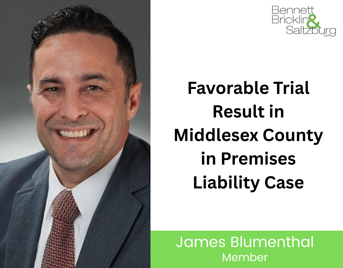 Favorable Trial Result in Middlesex County in Premises Liability Case