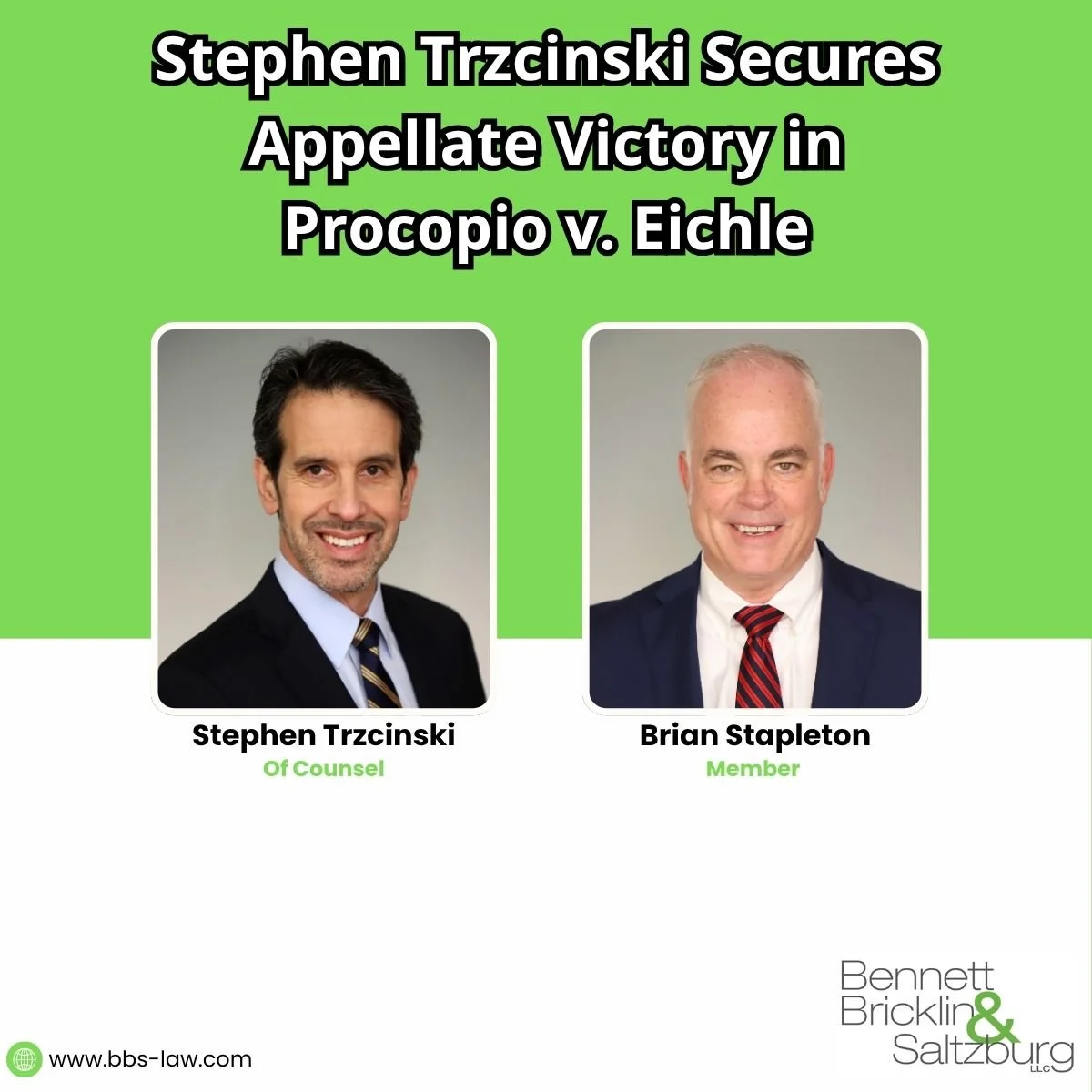Stephen Trzcinski Secures Appellate Victory in Procopio v. Eichle