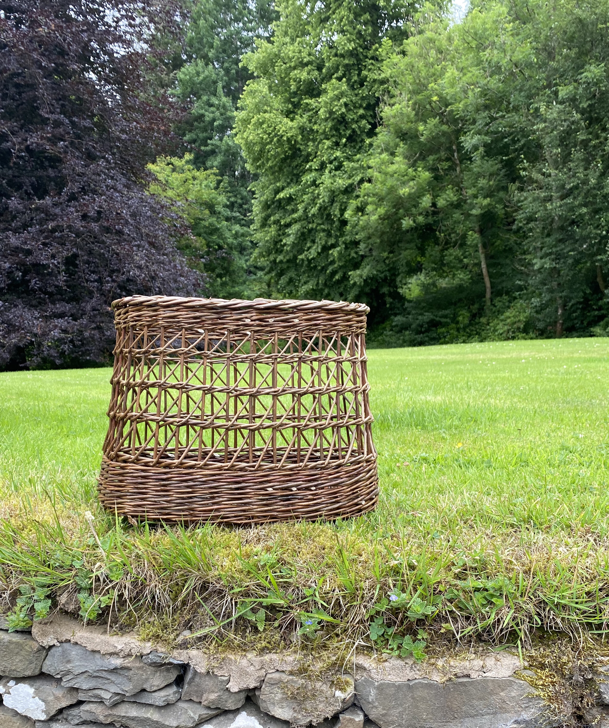 Irish Weave Oval Basket