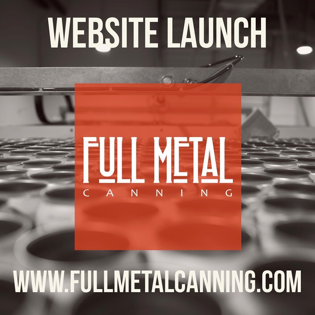 Check out the new digs at www.fullmetalcanning.com

#craftsoda 
#cannedcocktails 
#nitrocoffee 
#cbddrinks 
#microcanning