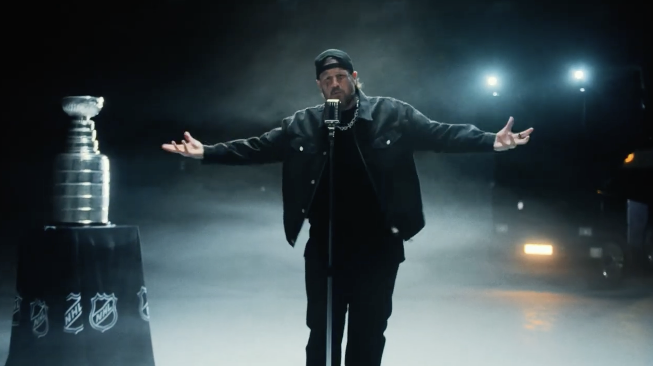 Jelly Roll releases Amazon Music original "Rise Up" as theme song for Amazon's American Gladiators relaunch — song becomes 2026 NHL Playoffs anthem