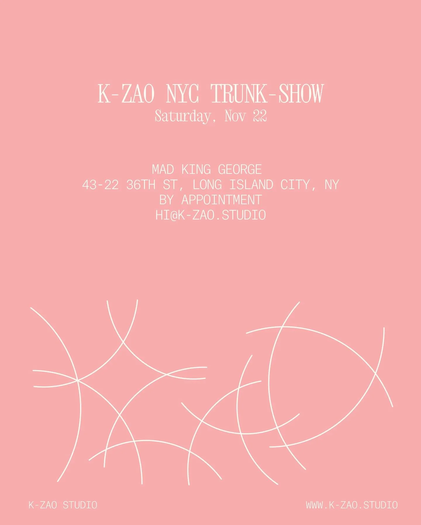 My friend and favorite tailor @k__zao will be doing a trunk show in our studio November 22nd 2025! WOW that&rsquo;s soon! Make your appointments now, they will fill up quickly! And also while you&rsquo;re at it make an appointment with me too.

#besp