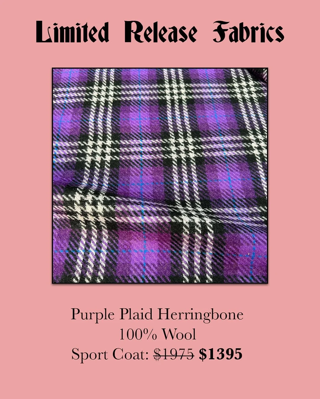 One of our mills recently sent us some photos of some limited fabrics, and have graciously offered them to us at a discount SO we are passing that discount on to you. These fabrics are extremely limited in quantities and will not be restocked, so now