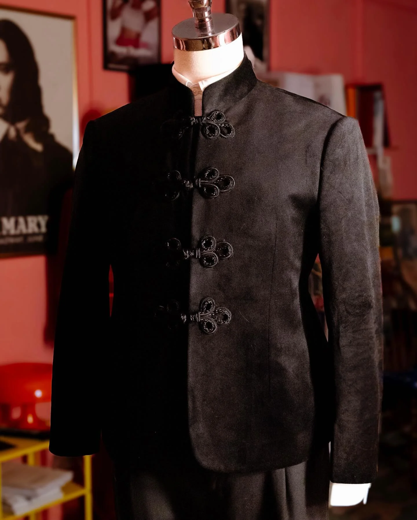 Year of the Horse bad for Rat so I&rsquo;m buttering up Chinese God. This black velvet Tang tuxedo is sure to bring divine favor to Wasia. 

Schedule your fitting today! 

#menswear #womenswear #bespoke #madetomeasure #style