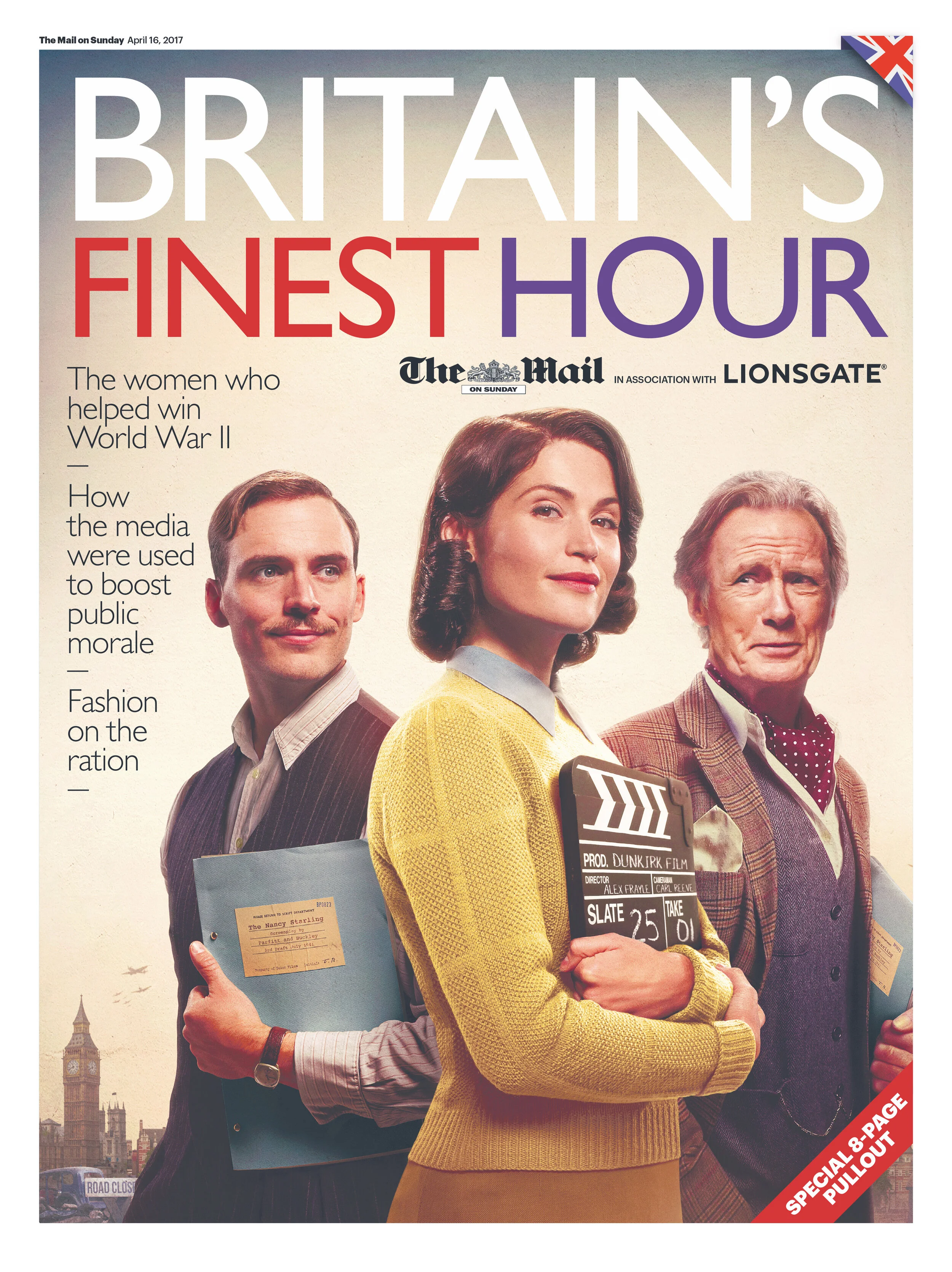 PRINT: The Mail on Sunday for Lionsgate