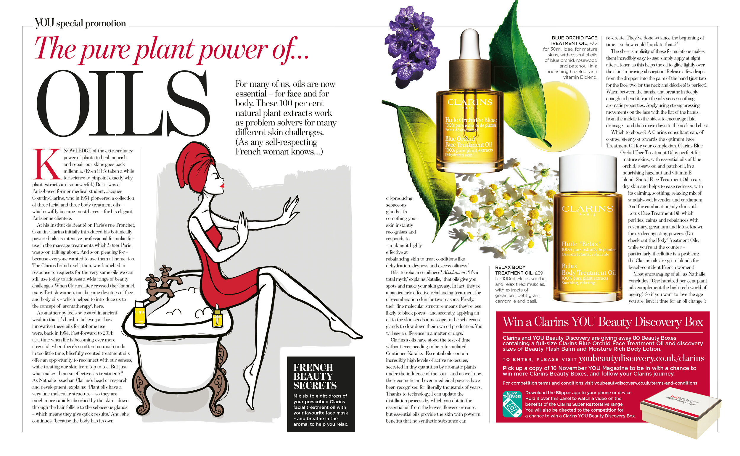 YOU MAGAZINE: Clarins campaign