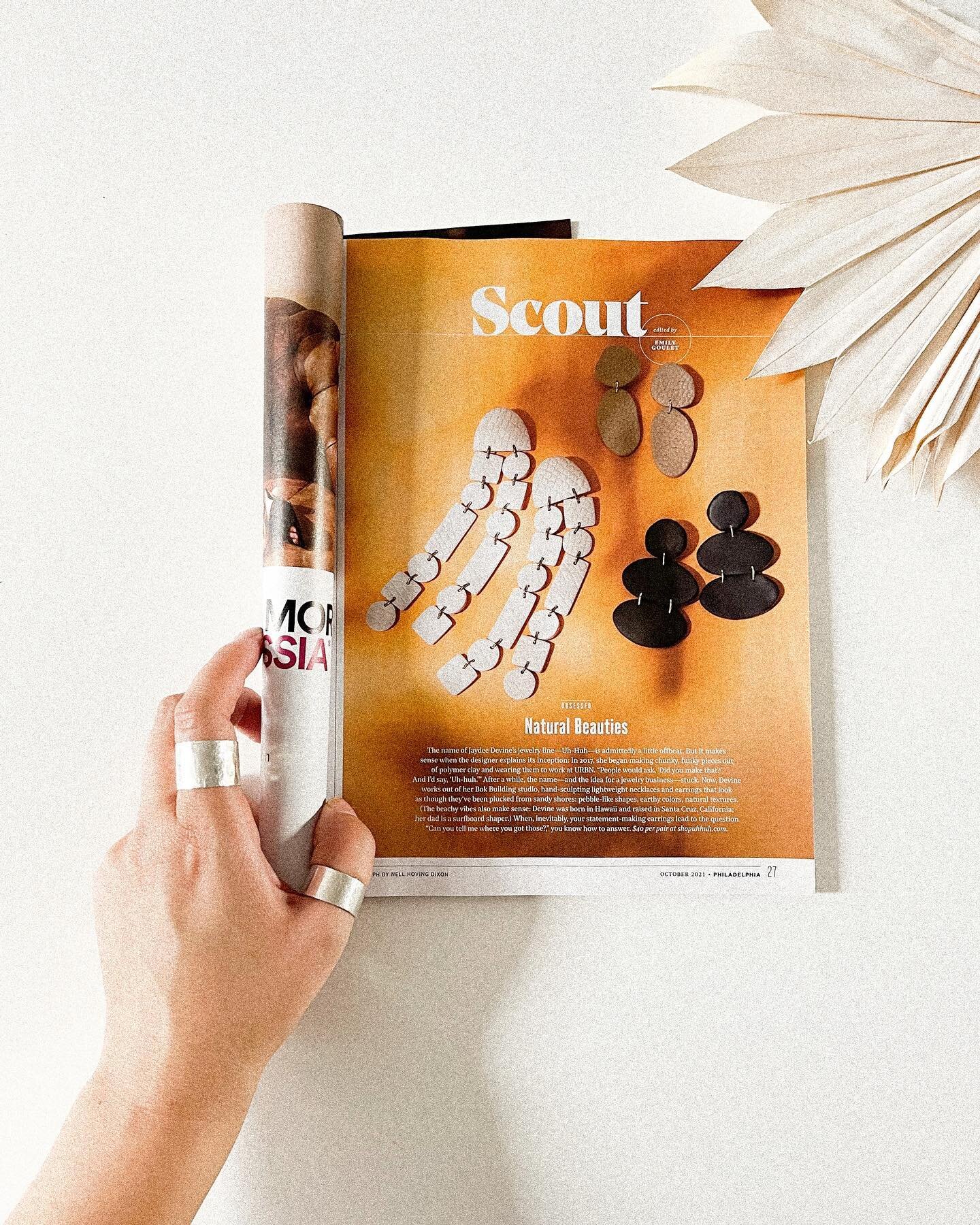 👀 Spotted in @phillymag 
.
Thanks for the kind words @shoppistphilly 💞⁠⁠
.
.
.

#supporthandmade #handsandhustle #earringsoftheday #jewelryart #sustainablefashion #contemporaryjewelry #sustainablestyle #handmadeisbetter  #slowfashionmovement #sculp