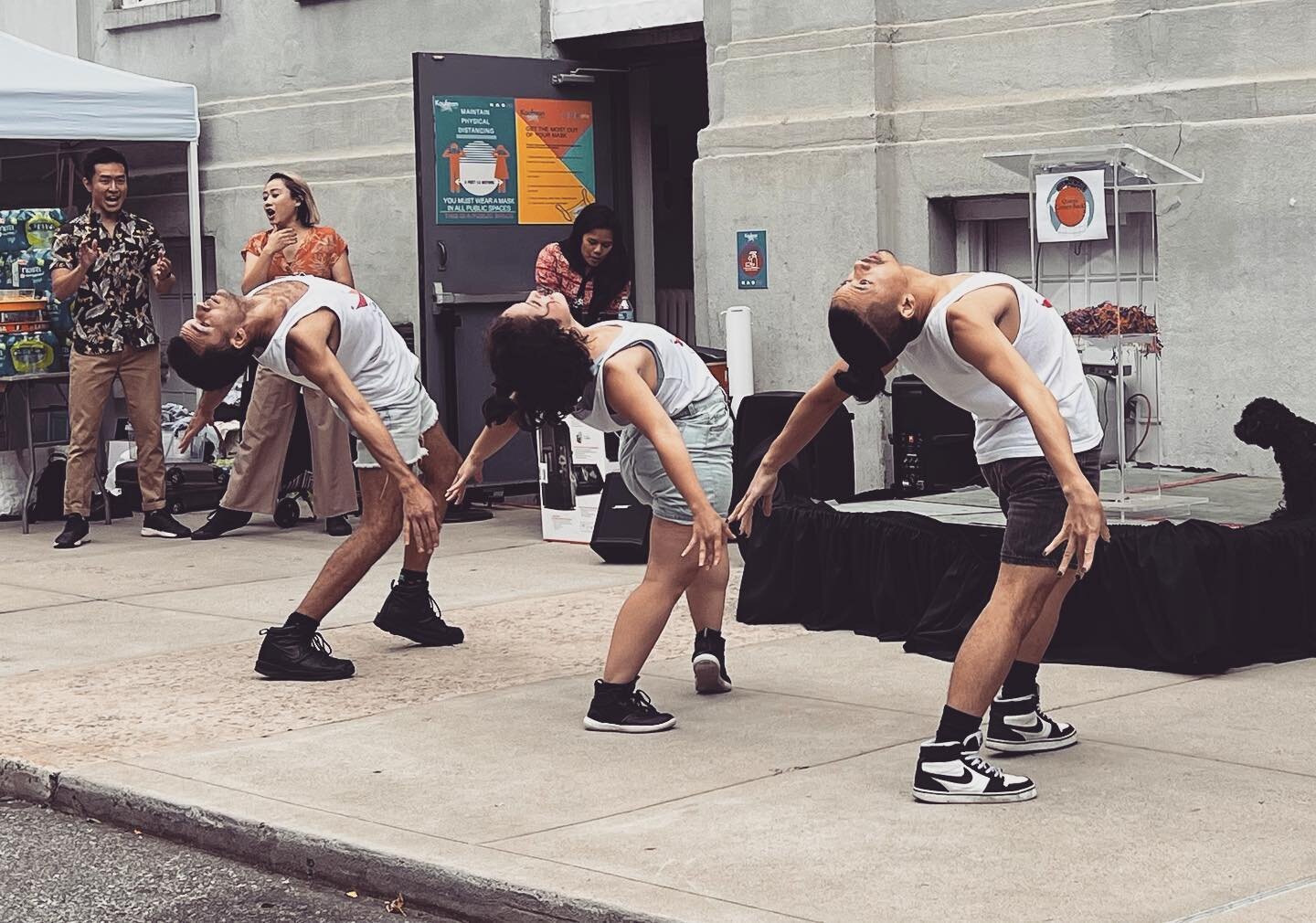 Today officially wrapped all of our @queensborodancefestival performances of Summer Suite 3.0-3.3! Here&rsquo;s a little peak at today&rsquo;s 2 show line up in the backlot of @kaufmanastoria (big film studios are one of my favorite places to be) and