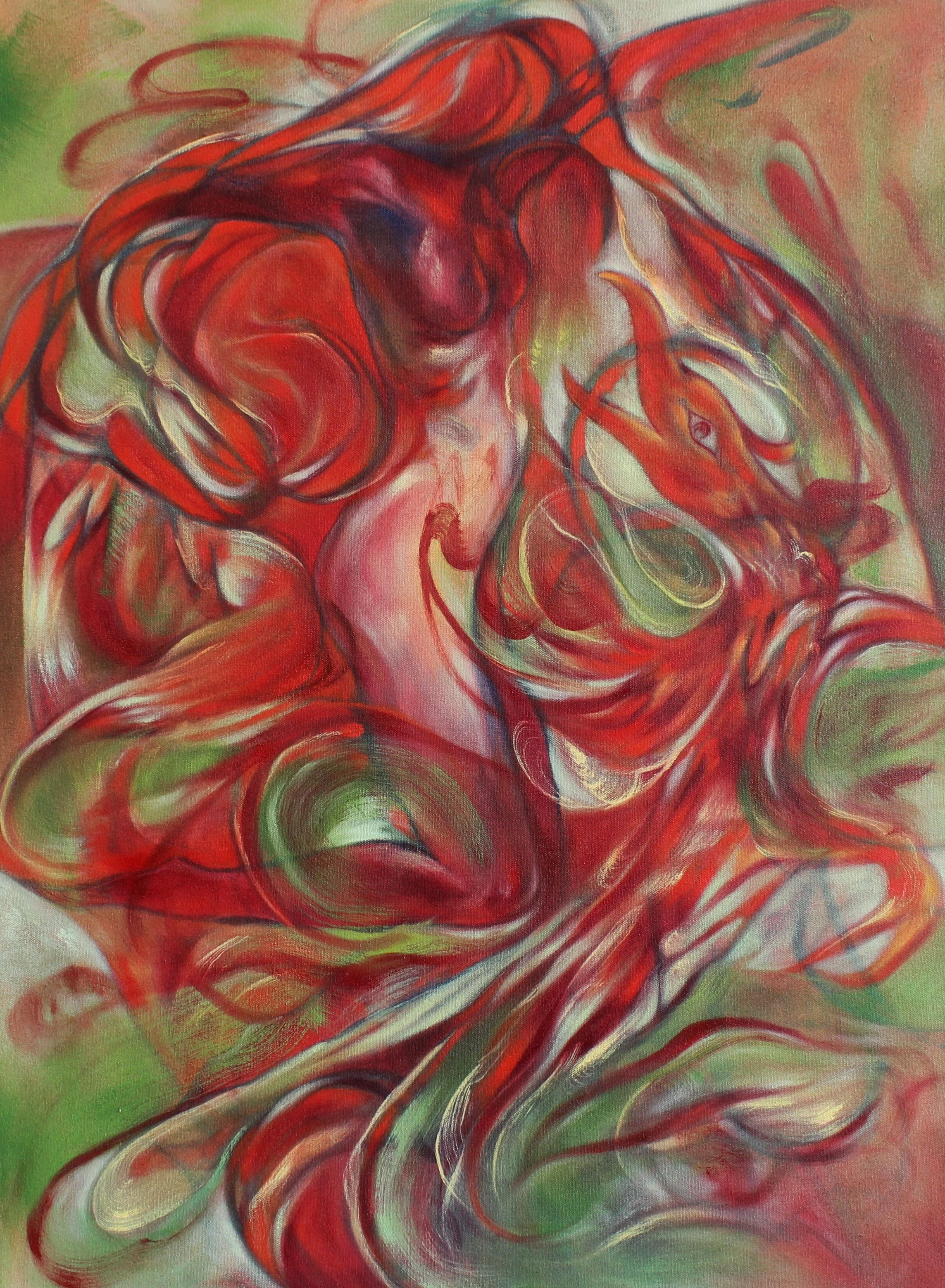Excavated Vision, oil on canvas, 56x76cm, 2026.