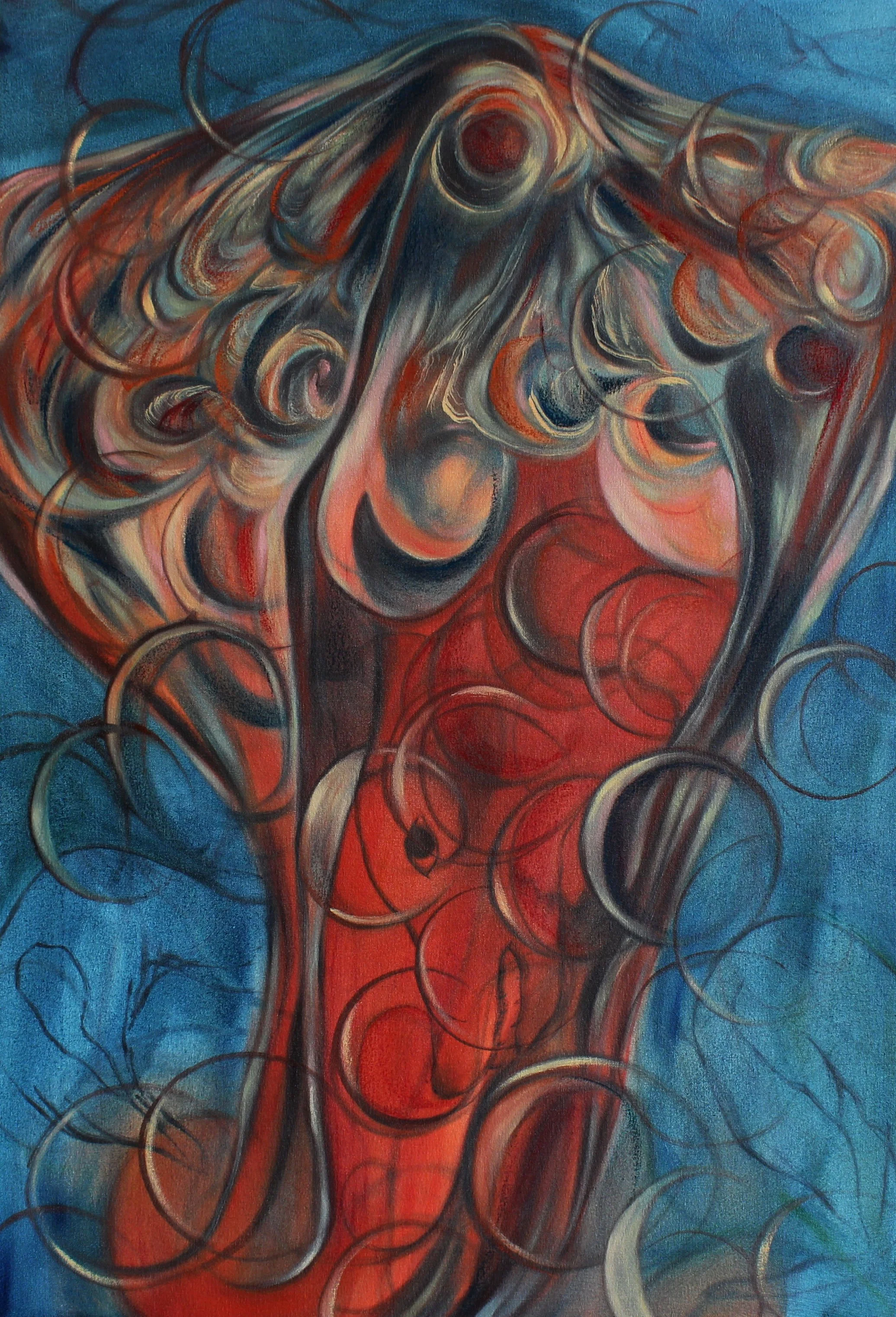 Everything is Longing, oil paint and soft pastel on canvas, 56x81cm, 2026.