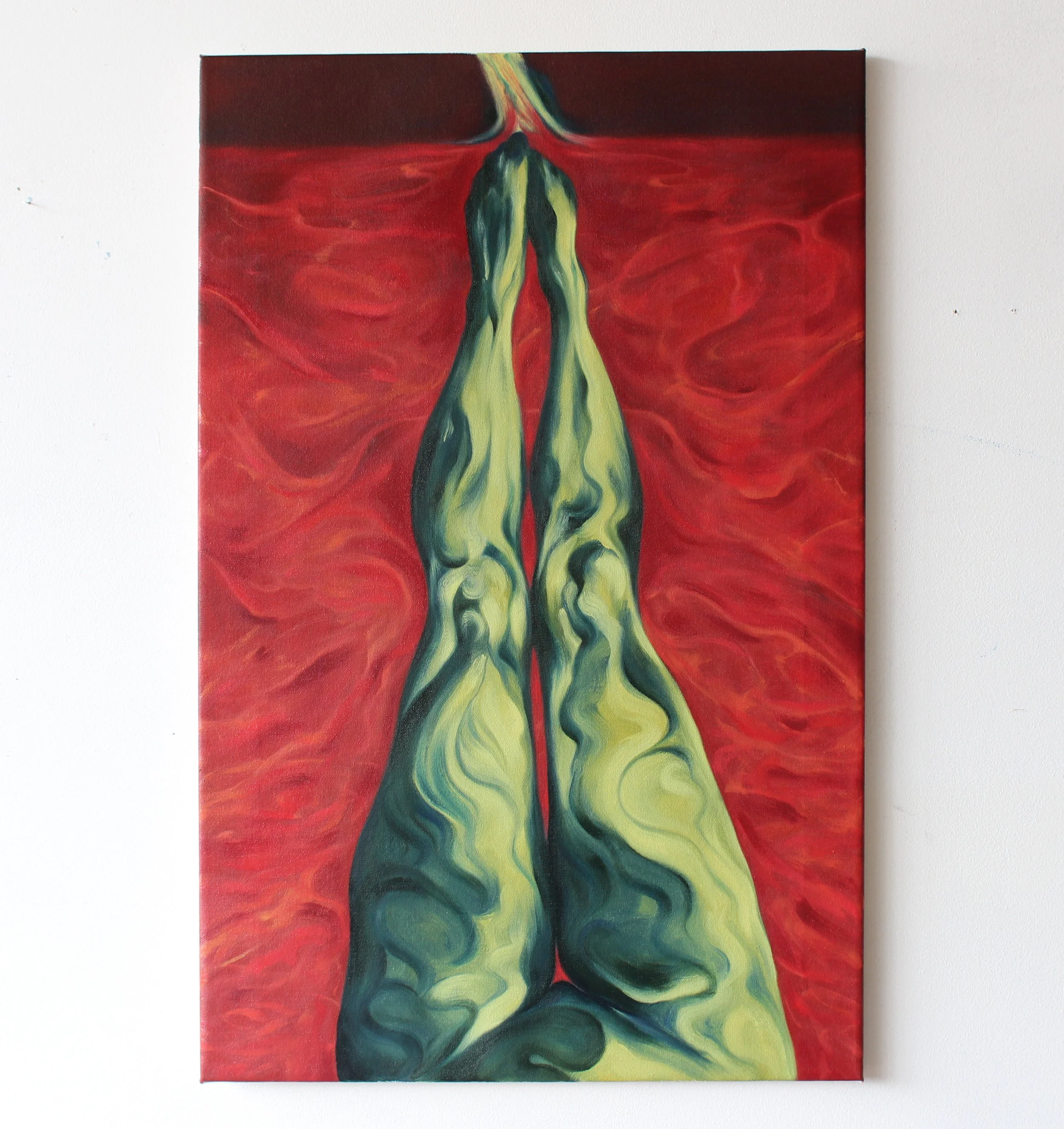 What You Could Not Burn, You Could Not Bury. Oil on canvas, 80x50cm, 2024.