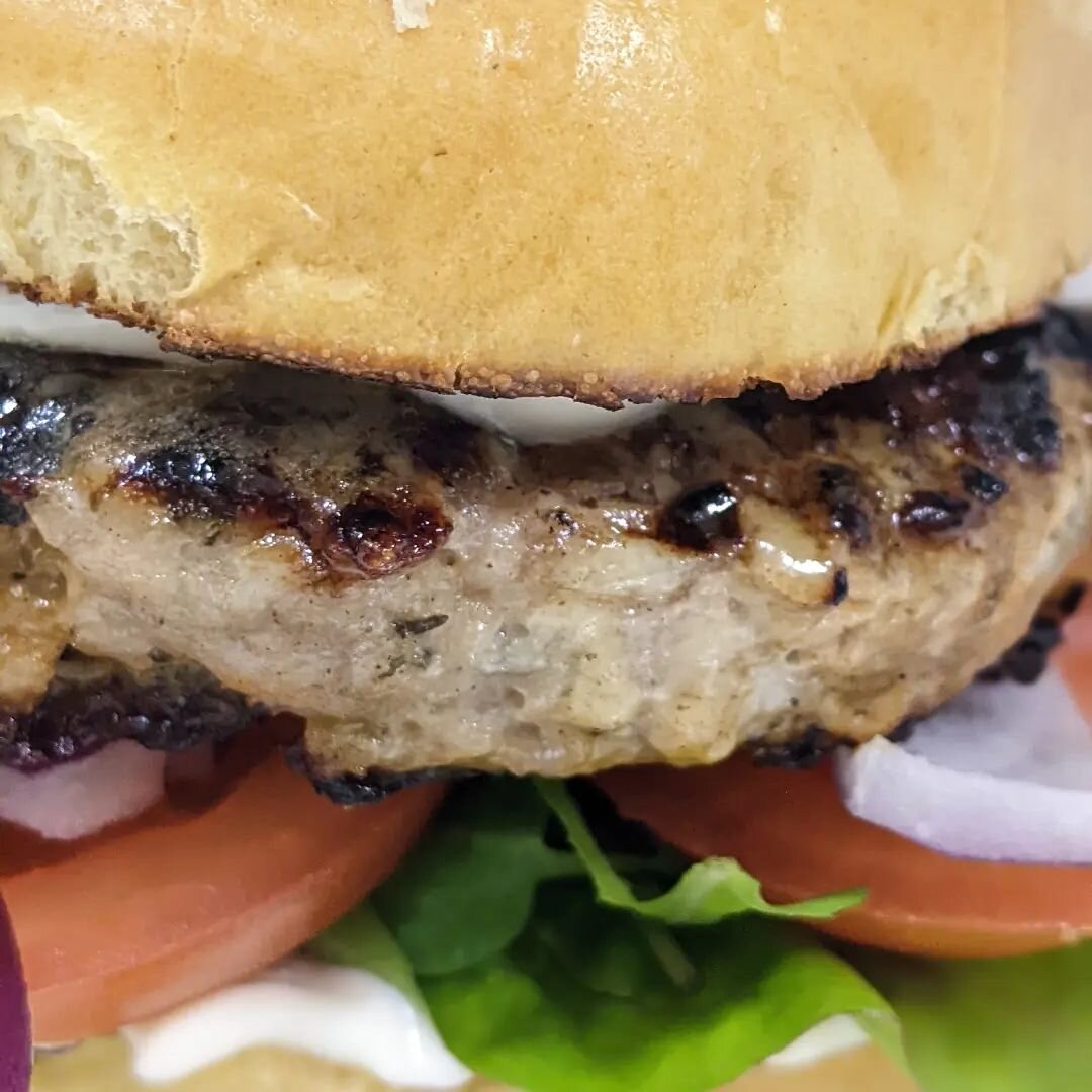 Fresh off the hot plate. This week's special Homemade Pork &amp; Stilton Burger is gluten free!

#yorkshirecyclehub #hubtastic #homemadefood #northyorkshiremoorsnationalpark #northyorkshiremoors #dogfriendly #fryupdale #danby #lealholm #glaisedale #l