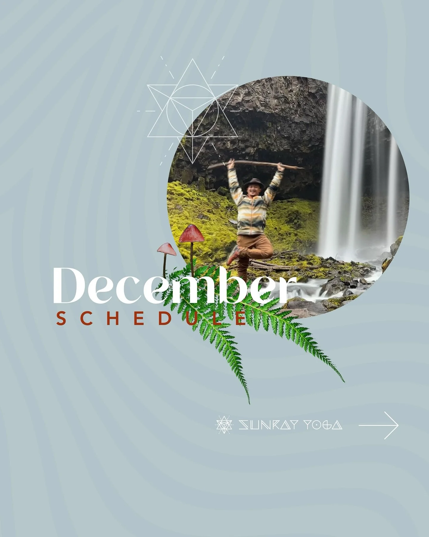 This December, make some time to slow down and nourish yourself with mindfulness, and movement. As the holidays ramp up, self care becomes even more important. 

Here&rsquo;s a handy dandy schedule of slides by day of the week so you can see where yo