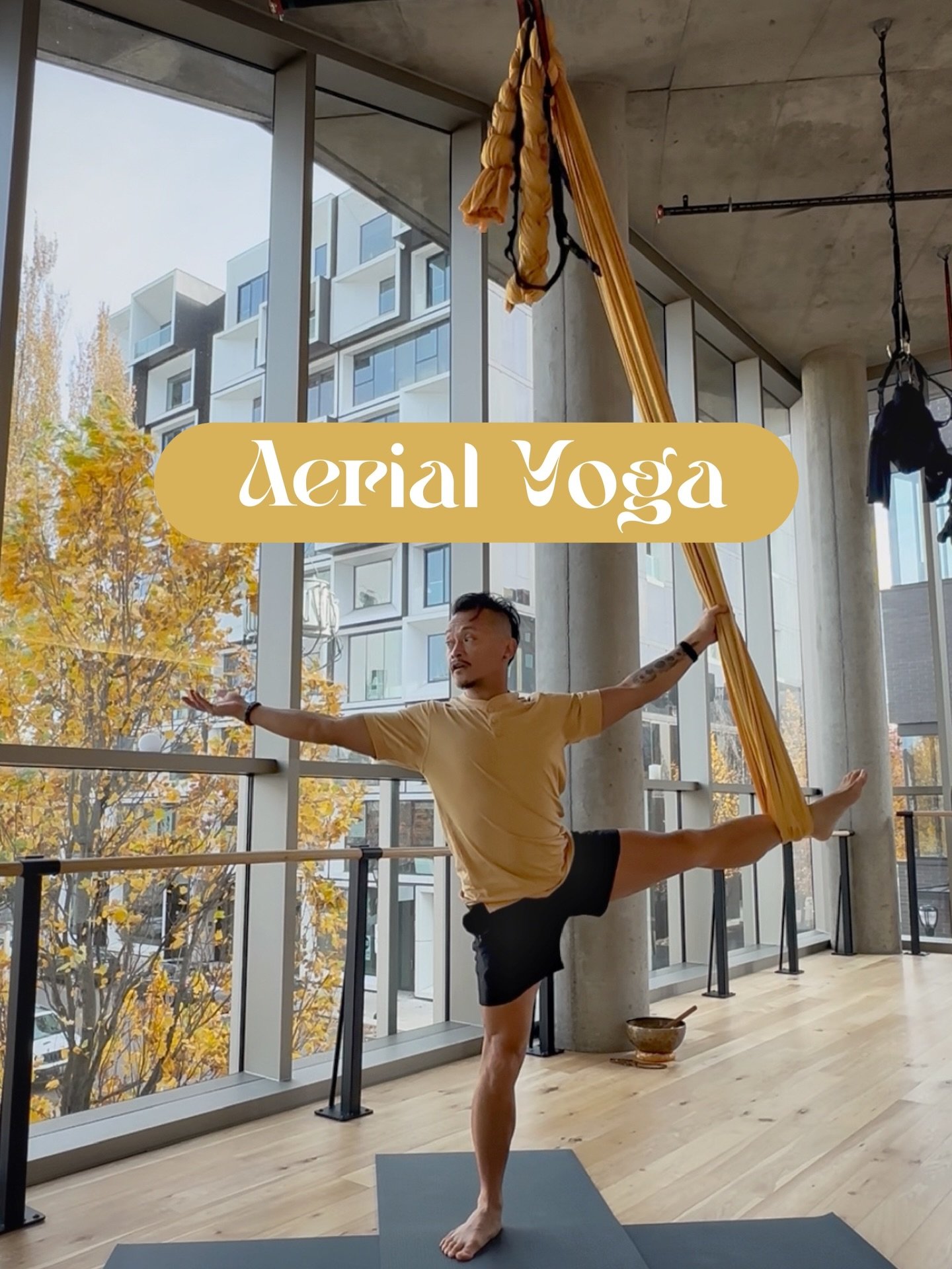 Aerial Yoga Wednesday nights 6:45pm at 📍@knotsprings 

#yoga #aerialyoga #hammock