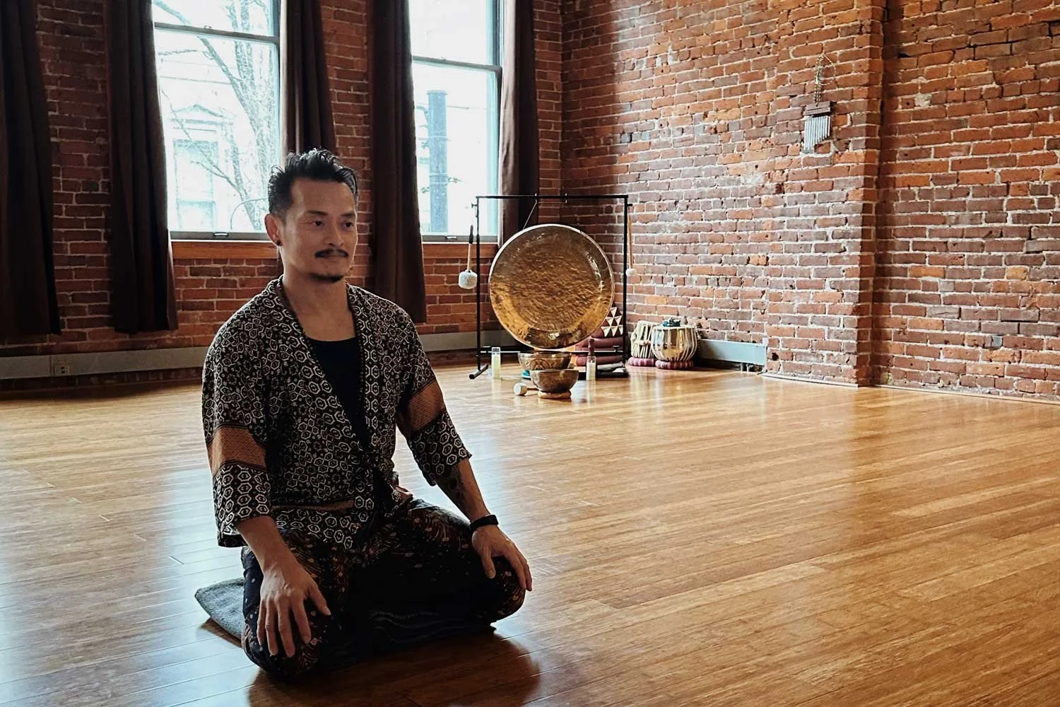 Sunray sitting at Bodha Yoga