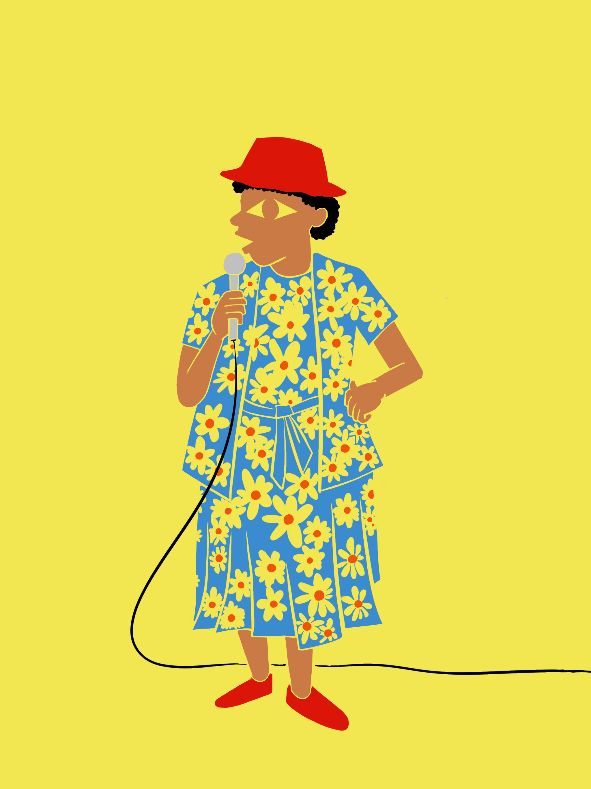 Moms Mabley, Digital Drawing