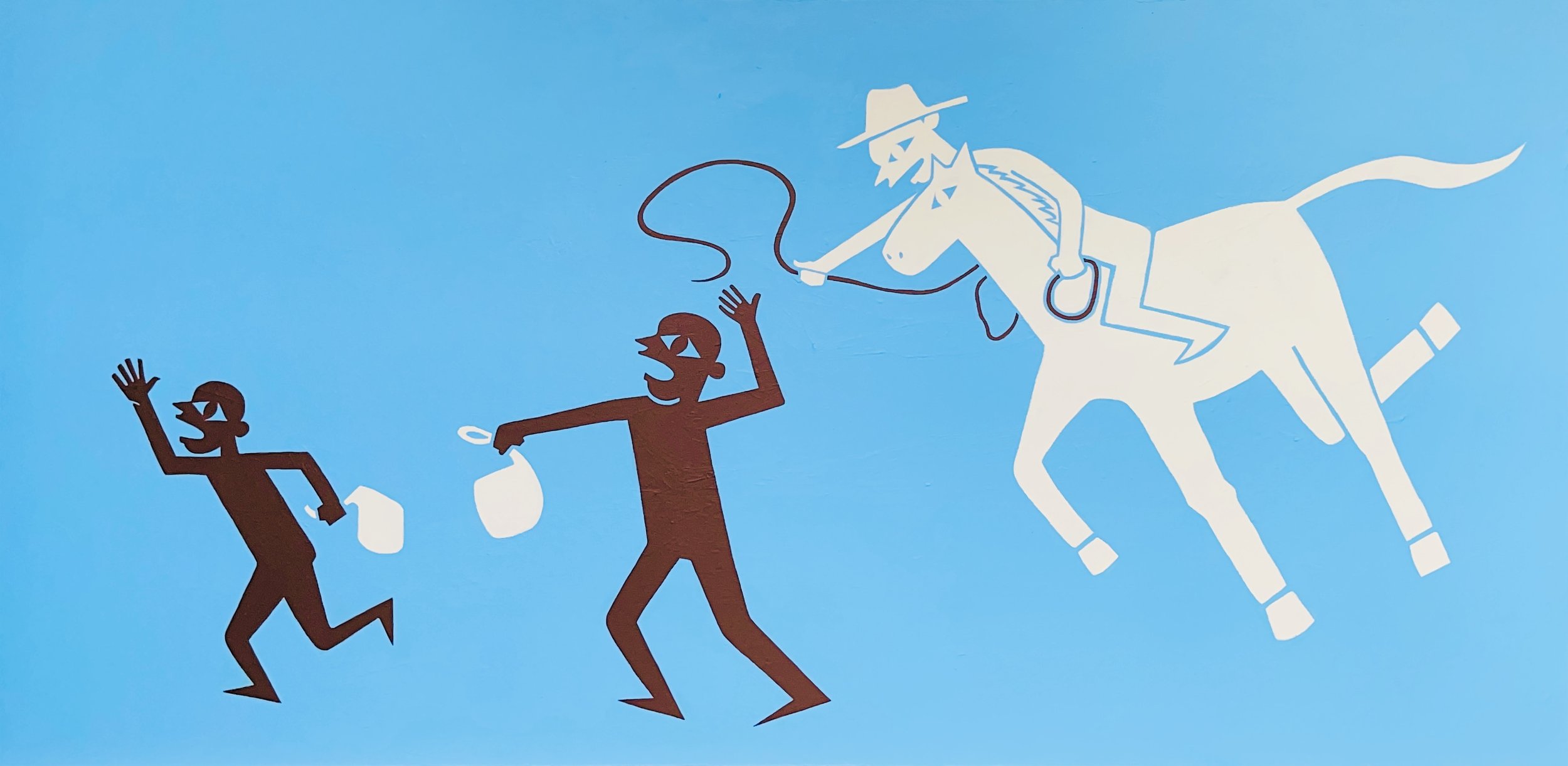Haitians at the Border
Acrylic on Canvas
6ftx3ft
2022