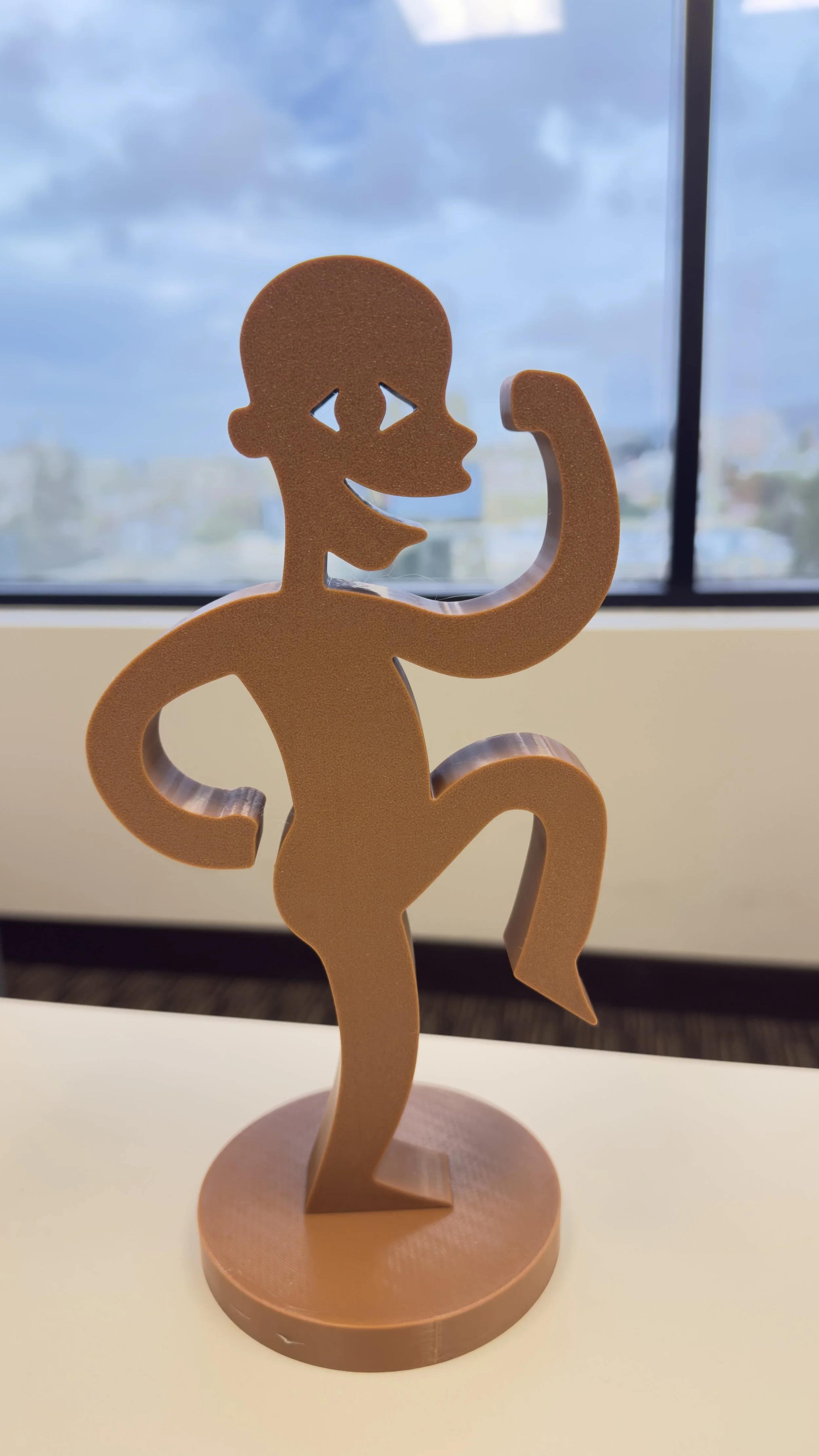 Happy Guy Figurine | Brown | 12in