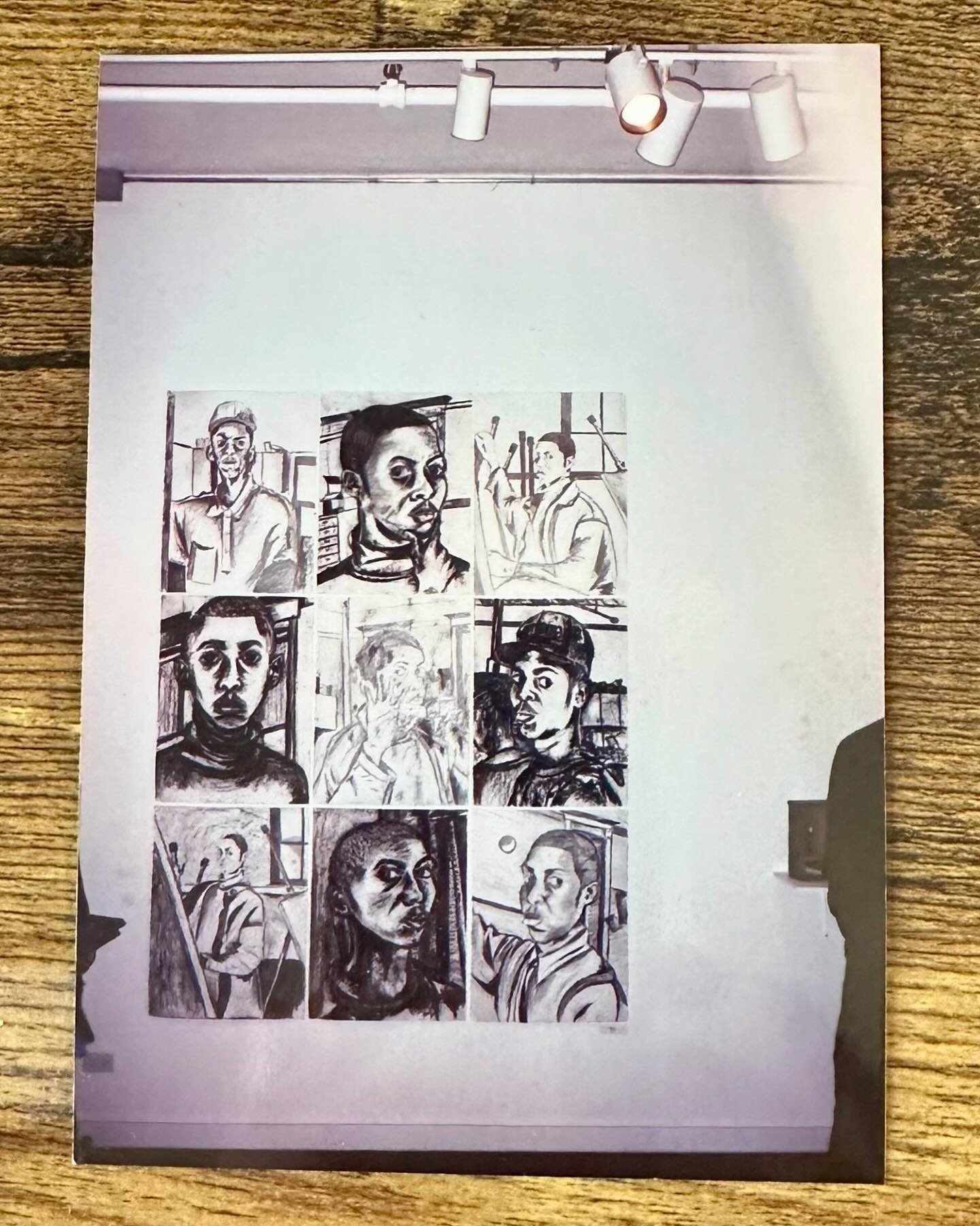 #Archives &bull; 1992 | This was my piece for my third high school exhibition; for some reason I went with 9 self portraits. The Chicago Academy for the Arts @chicagoacademyforthearts 
-
#hubertnealjr #art #artist #painter #painting #fineart #curator