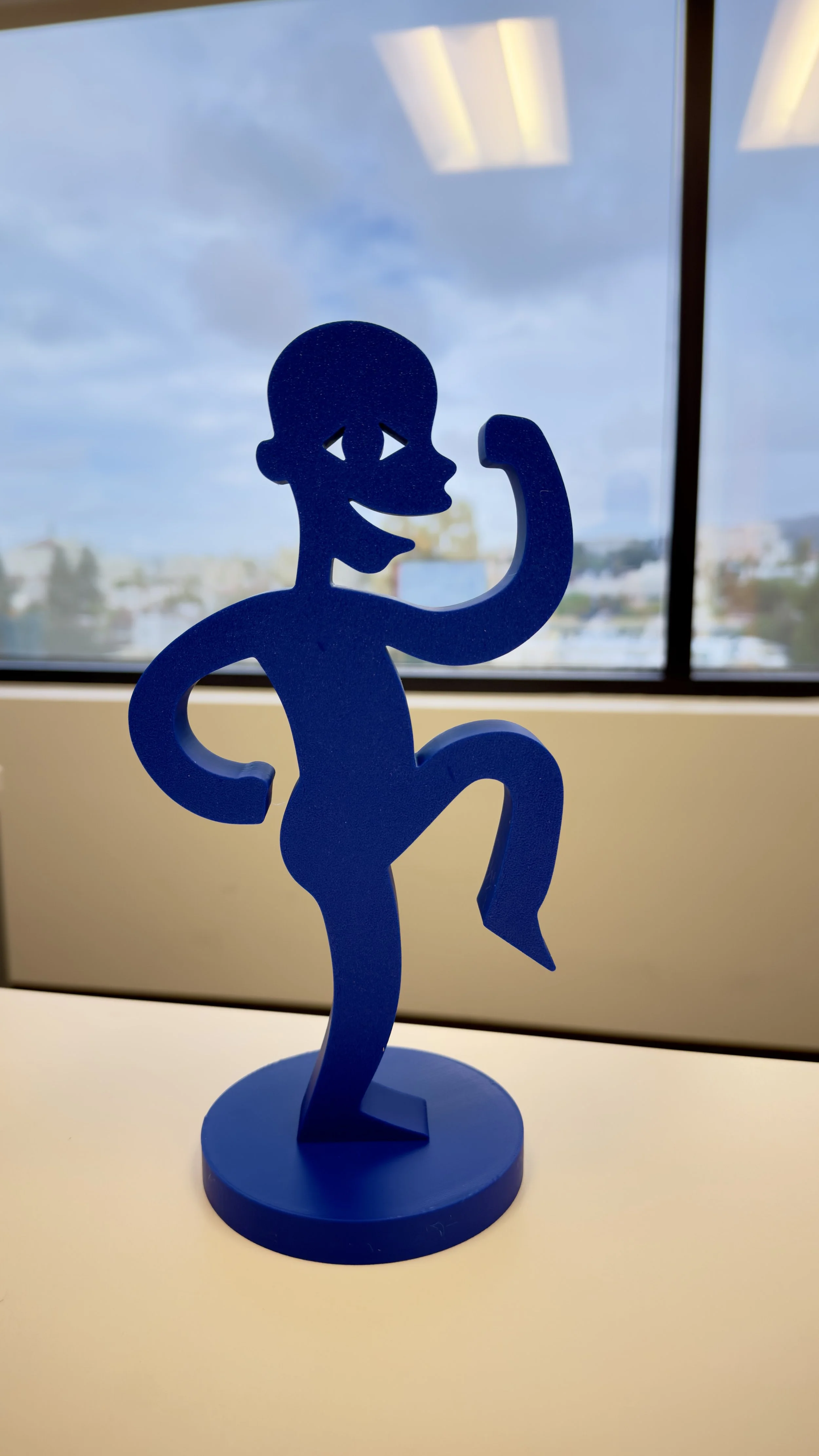 Happy Guy Figurine | Blue | 12in
