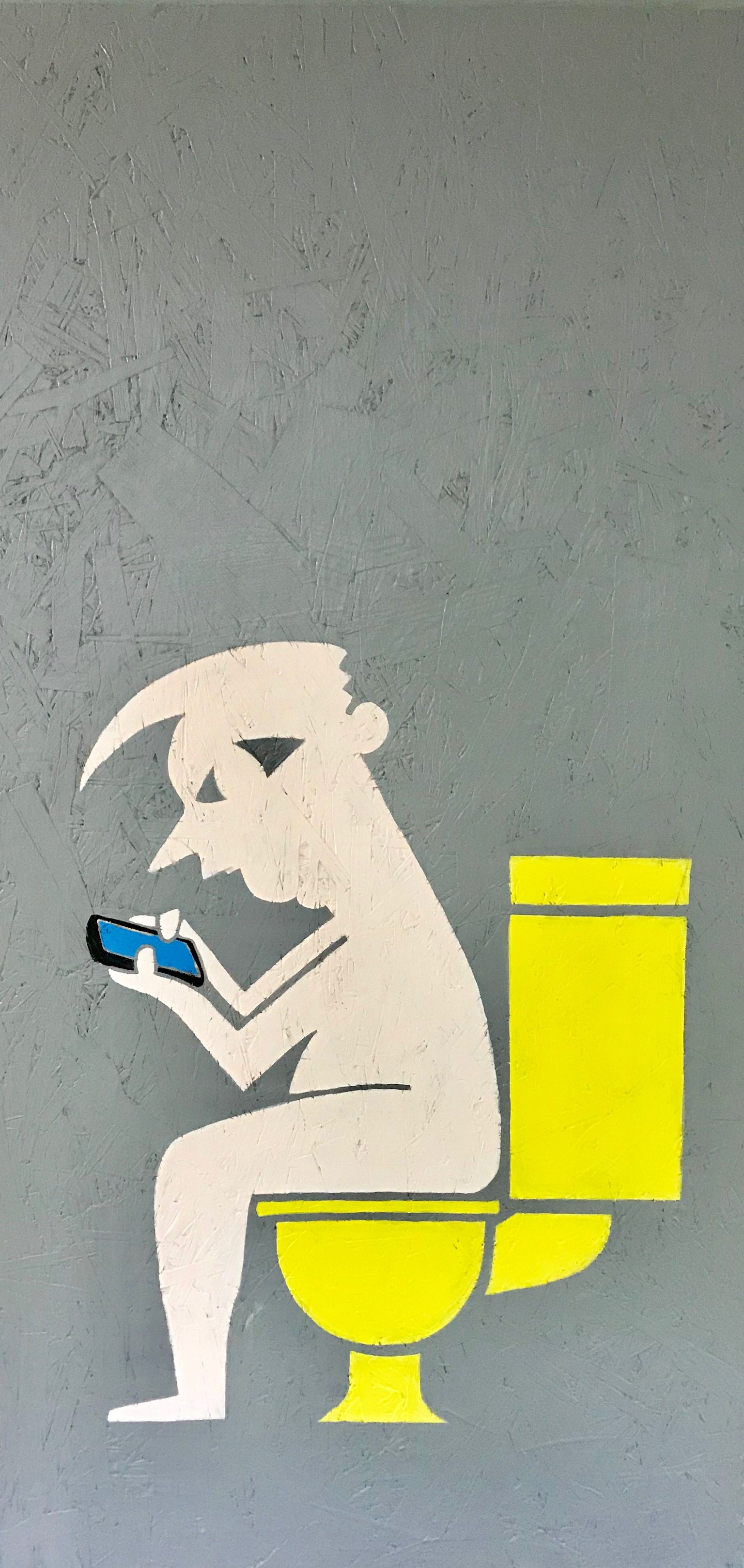 Toilet Tweets at 200am
Acrylic on Canvas
48x24
2018