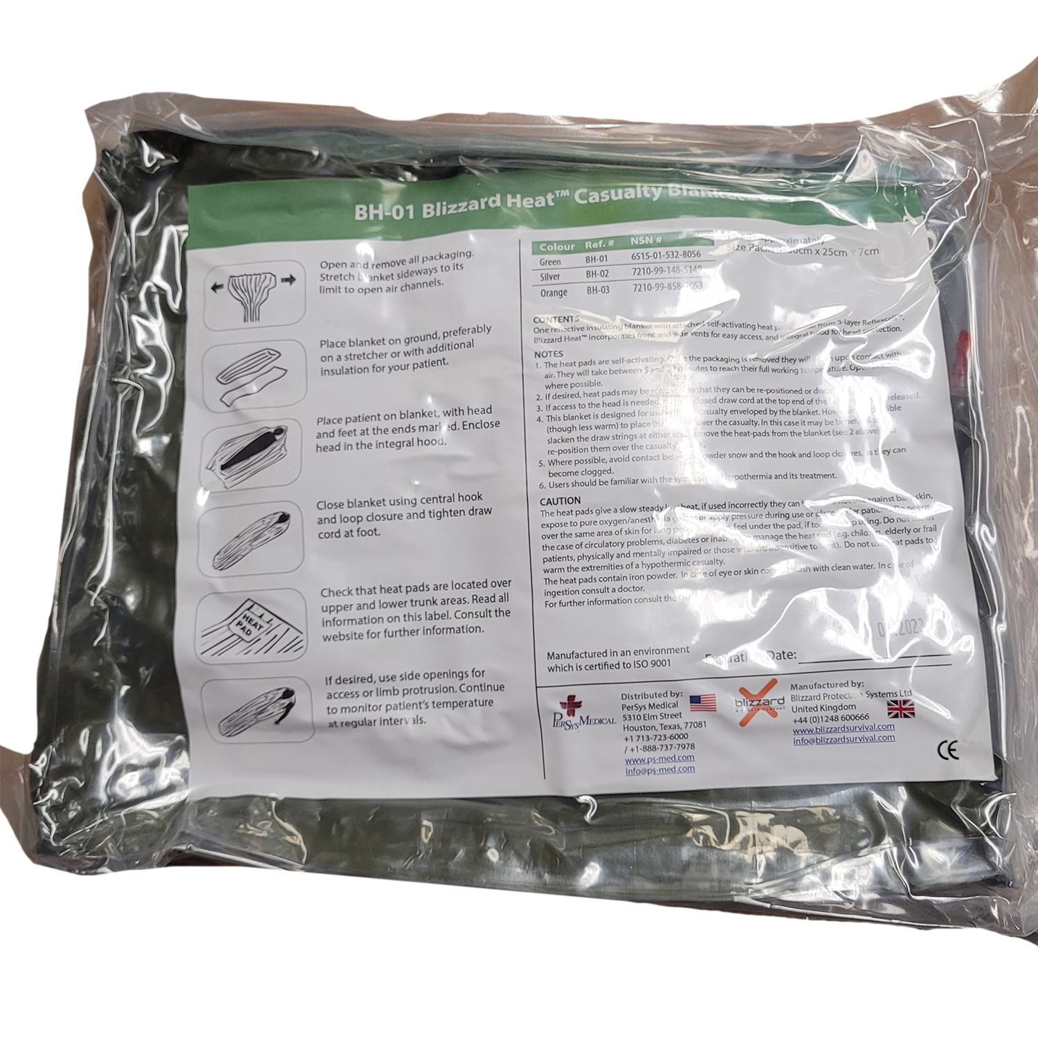 USGI BH-01 Blizzard Heat Casualty Blanket