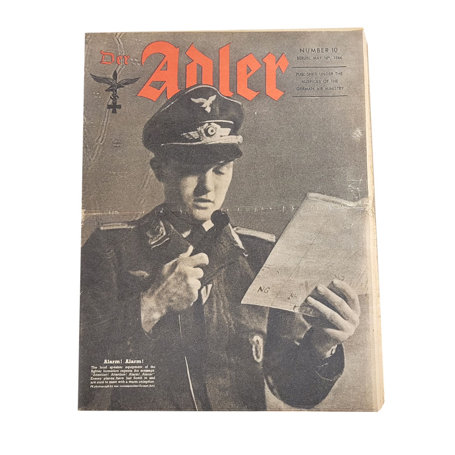 German WW2 Der Adler Magazine (RARE ENGLISH VERSION)