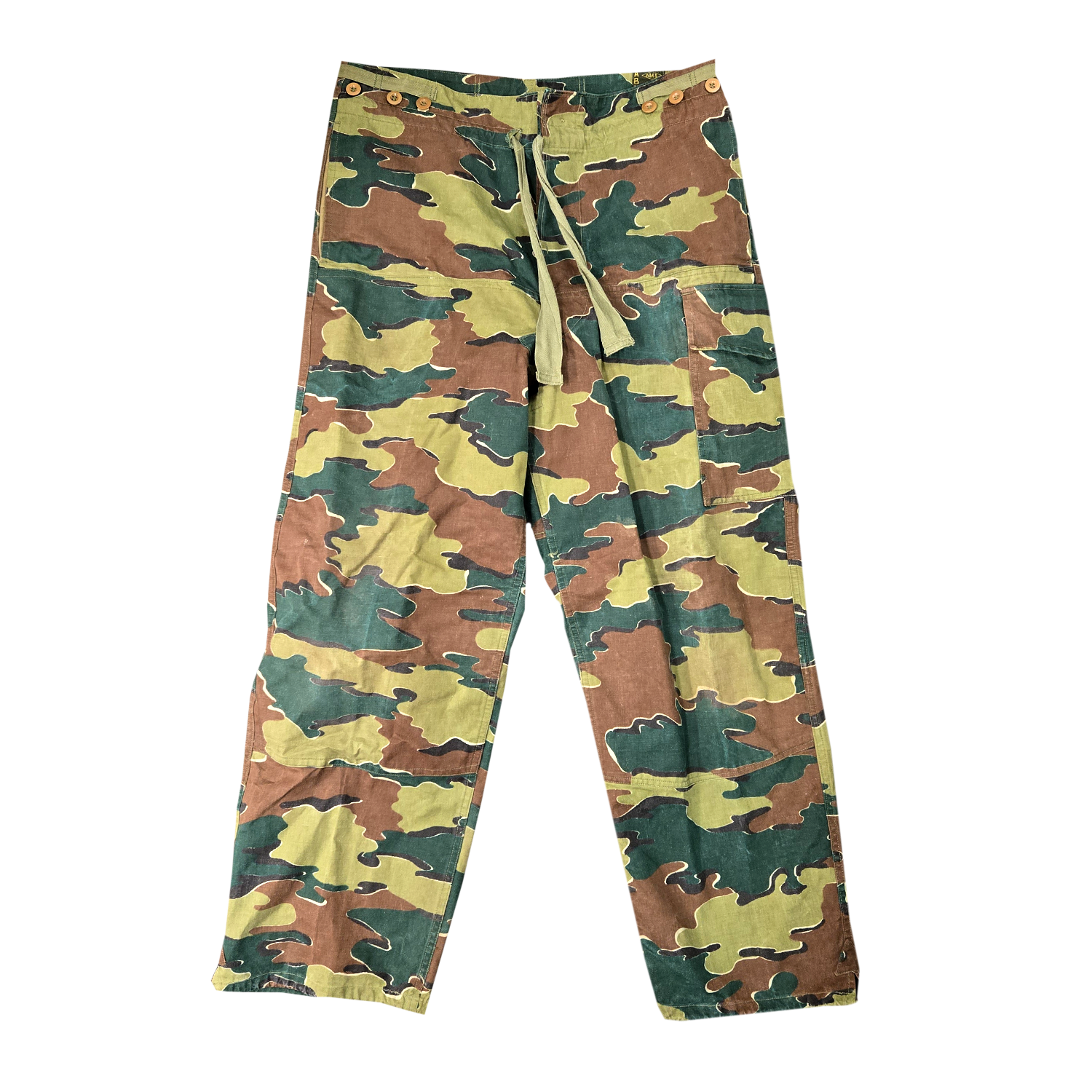 Belgian 1st Pattern Canvas Jigsaw Pants (1958 Dated)