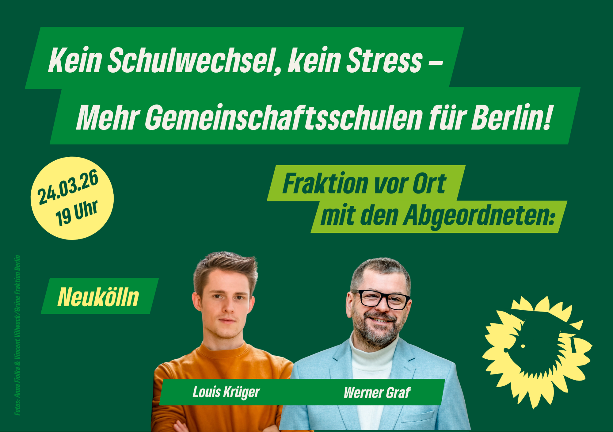Kein Schulwechsel, kein Stress – Mehr Gemeinschaftsschulen für Berlin! (Fraktion vor Ort in Neukölln)