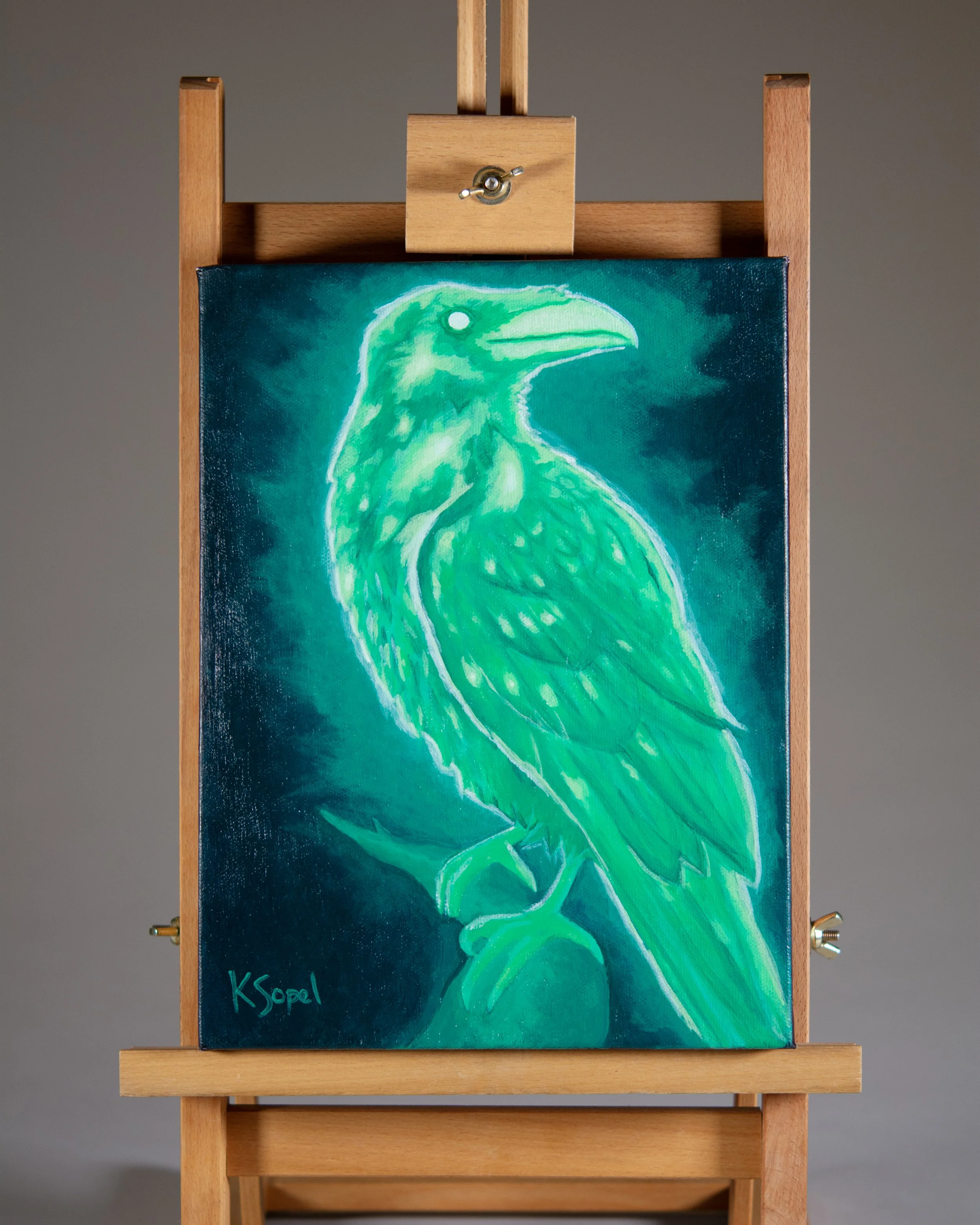 Ravens Watch " -
Acrylic paint
- 9 X 12 "