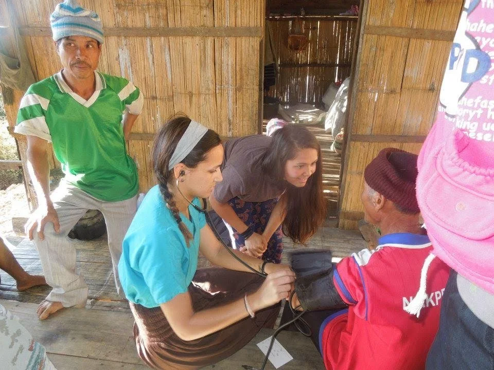 Medical mission trip in Thailand when I used to be in Nursing School.