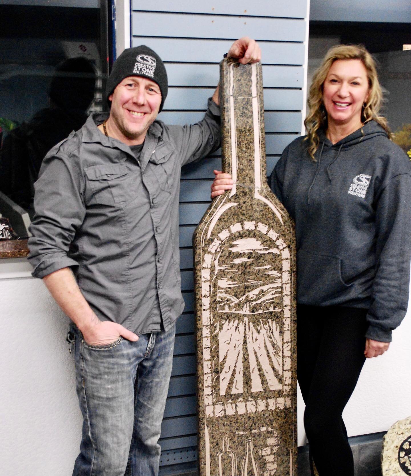 We pay attention to detail ✨

Our artists create personalized granite engravings and art in the form of memorial plaques, commercial signage, address signs, and more. This wine bottle art piece is particularly special because it is featuring a snapsh