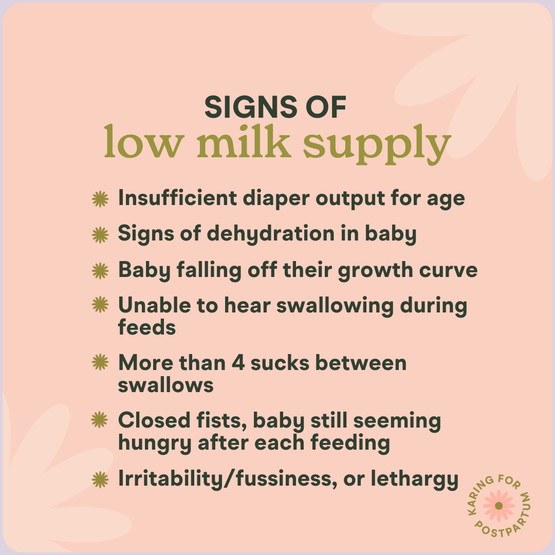 What Is Low Milk Supply Karing For Postpartum